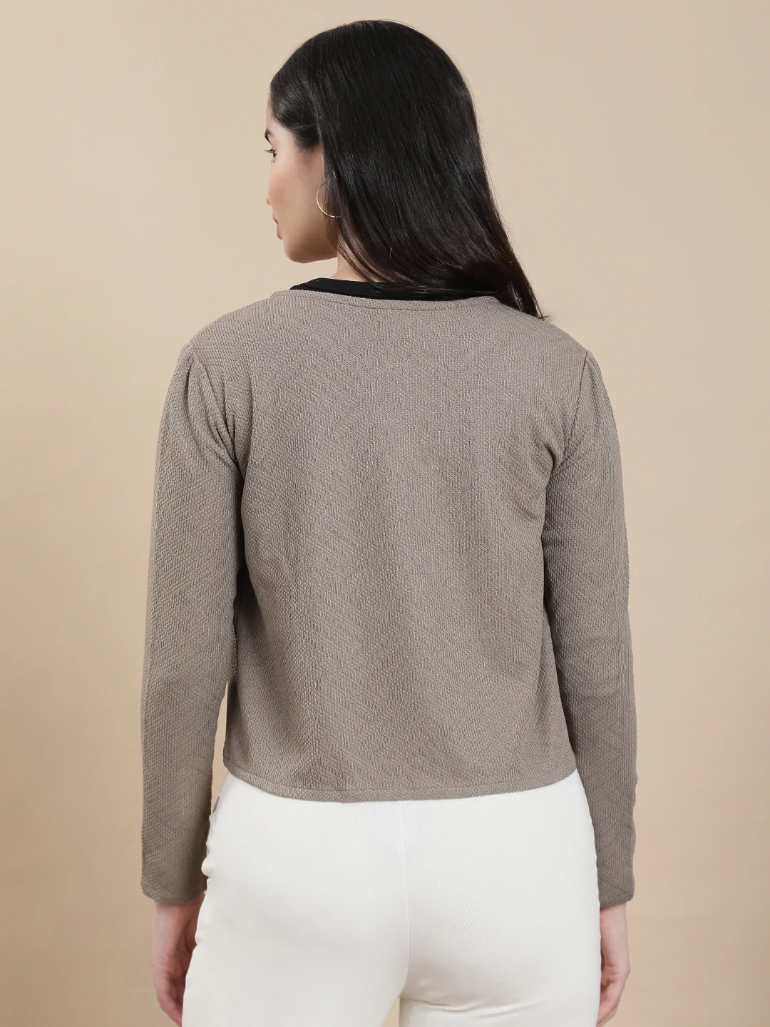 Women Olive Casual Top - Image 2