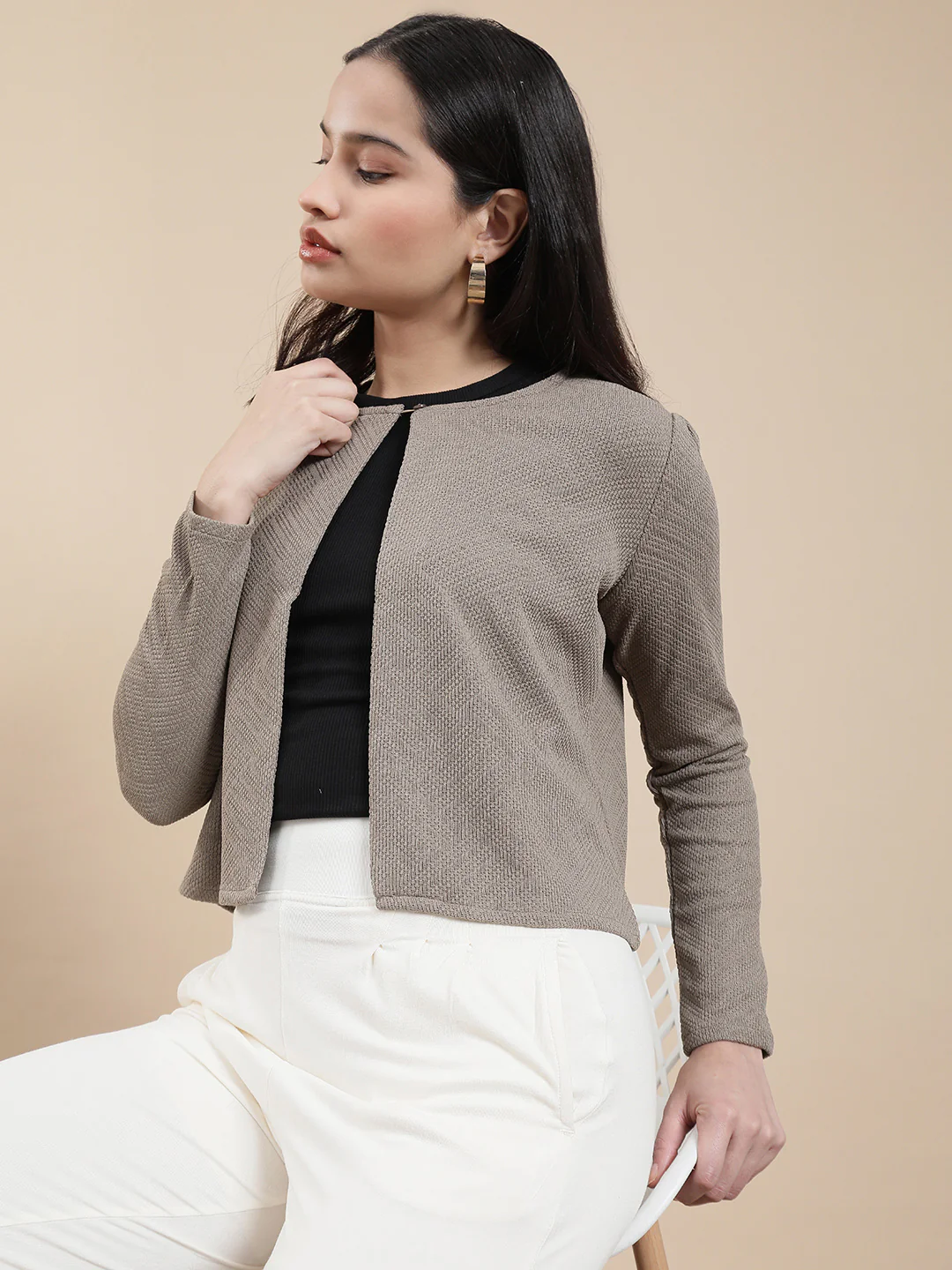 Women Olive Casual Top - Image 3