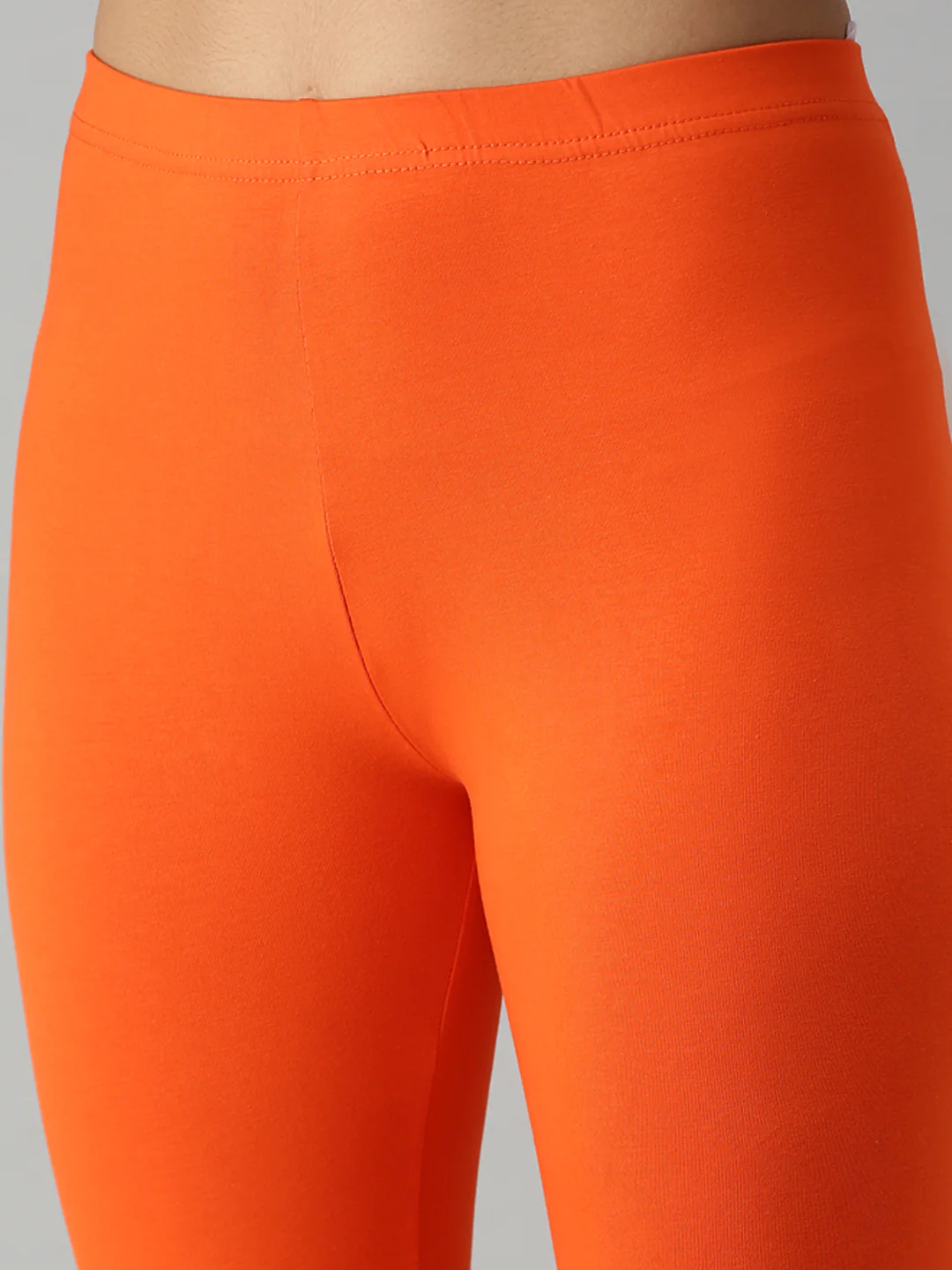 Women Orange Casual Leggings - Image 5