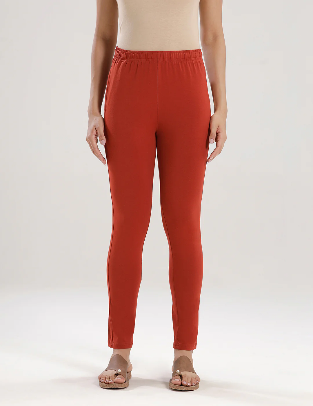 Women Orange Casual Pants - Image 2