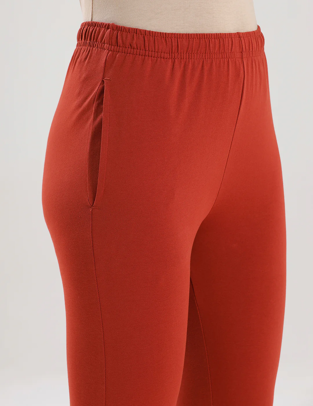 Women Orange Casual Pants - Image 5
