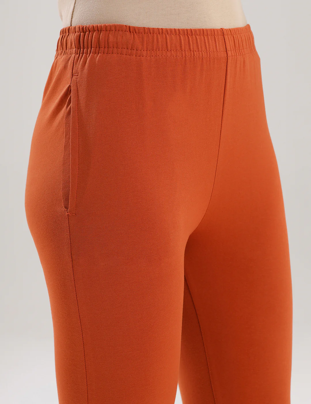 Women Orange Casual Pants - Image 4