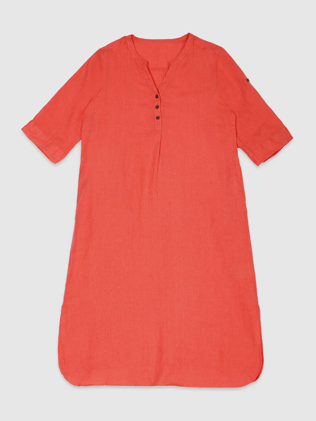 Women Orange Oversize Maxi Dress - Image 7