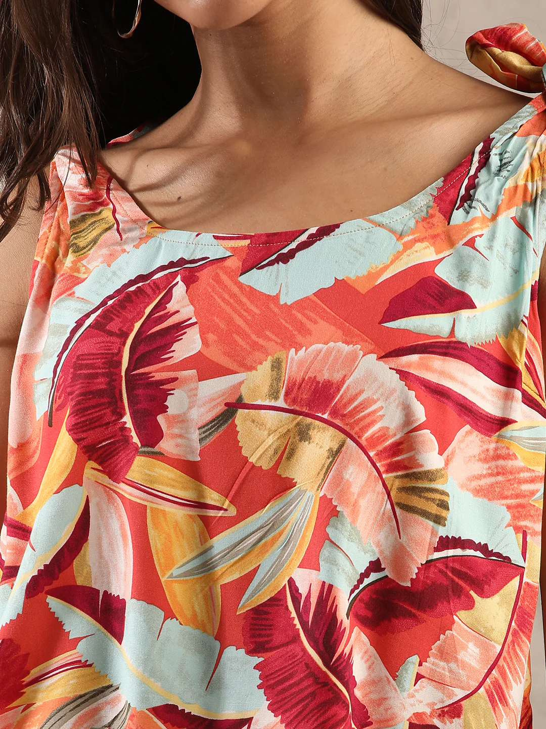Women Orange Regular Fit Top - Image 6