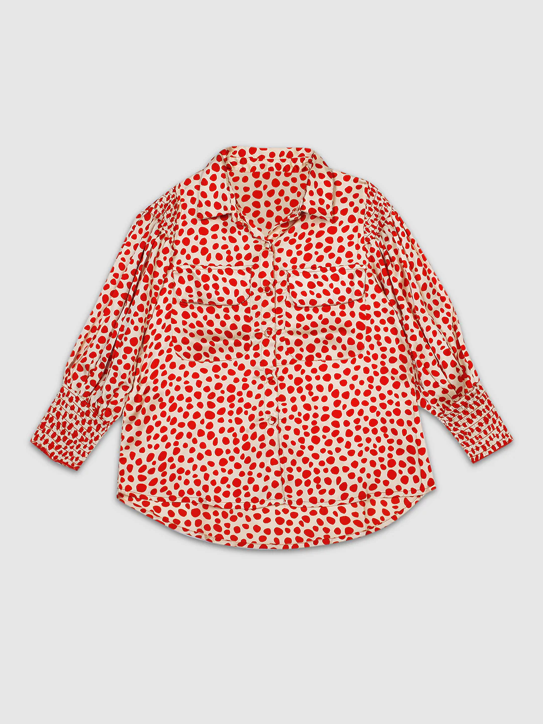 Women Orange Printed Casual Top - Image 7