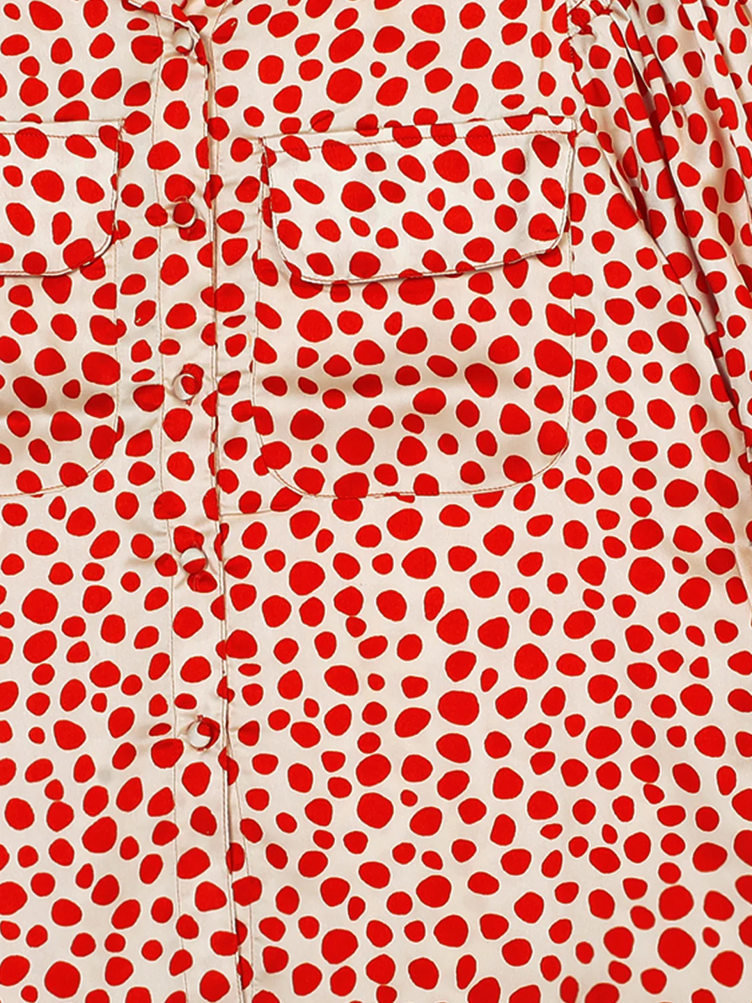 Women Orange Printed Casual Top - Image 8