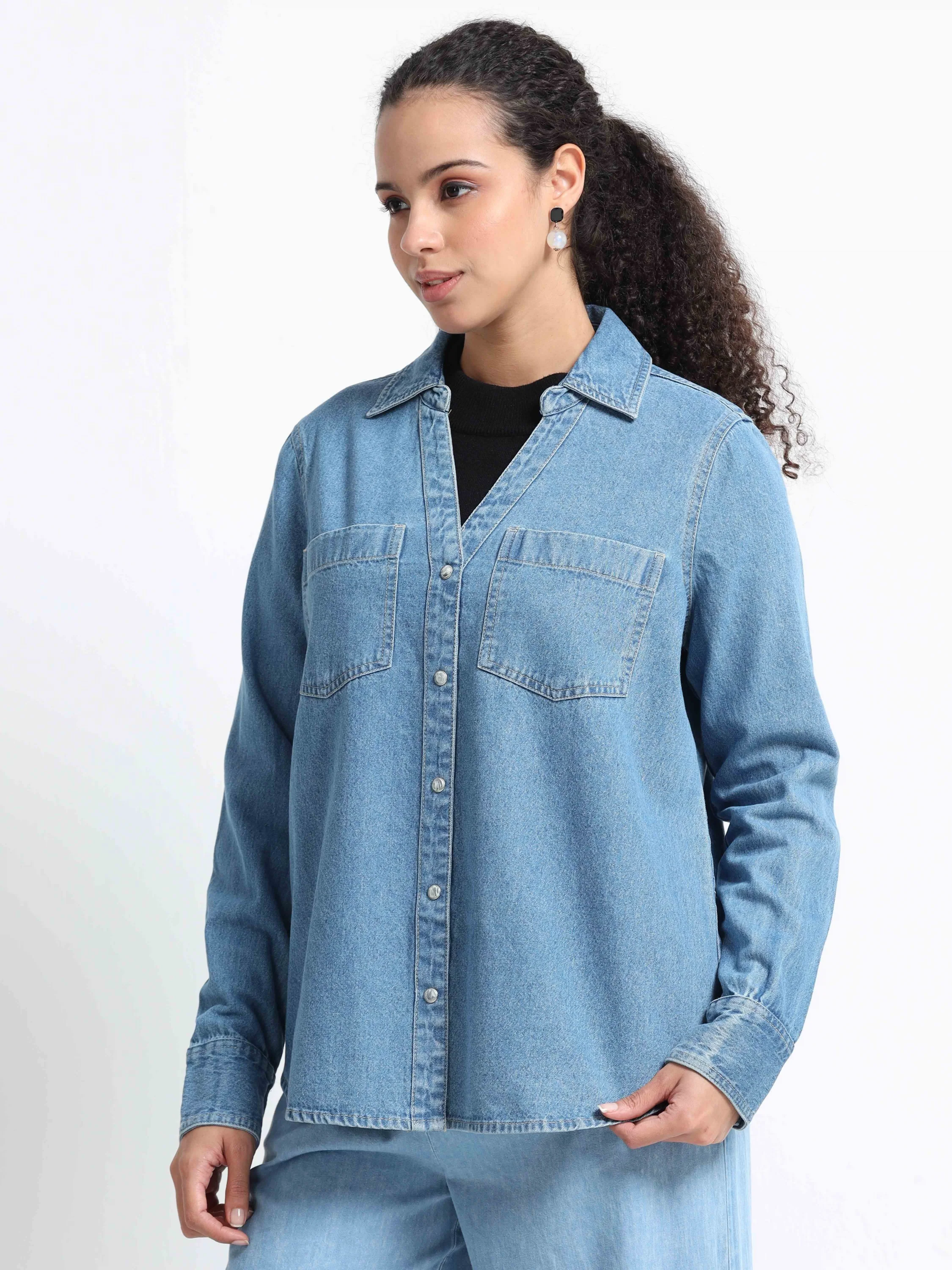 Women Oversized Denim Jacket - Image 4