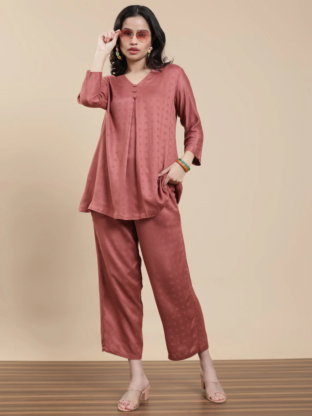Women Peach Casual Top - Image 5