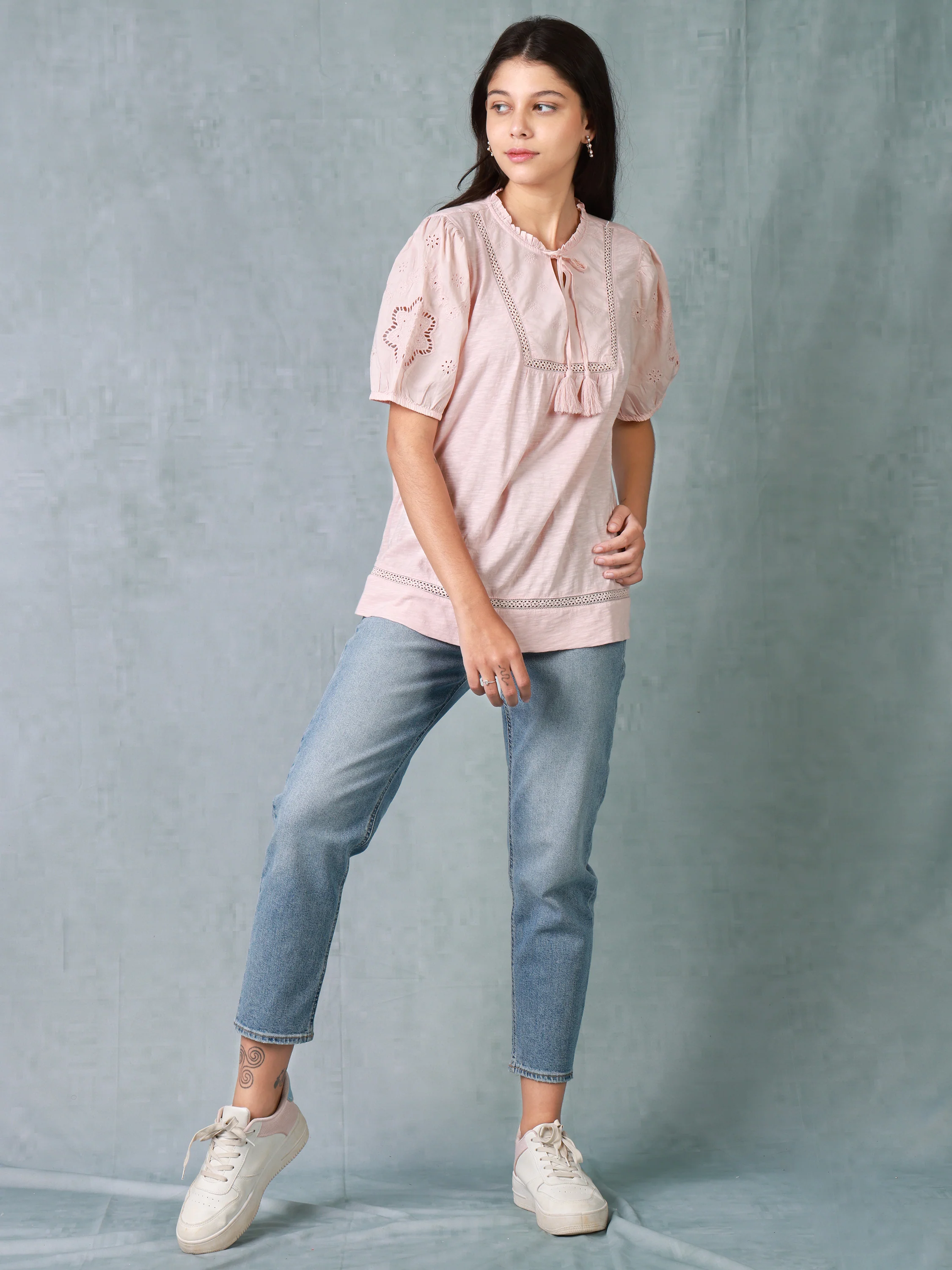 Women Peach Comfort fit top - Image 3