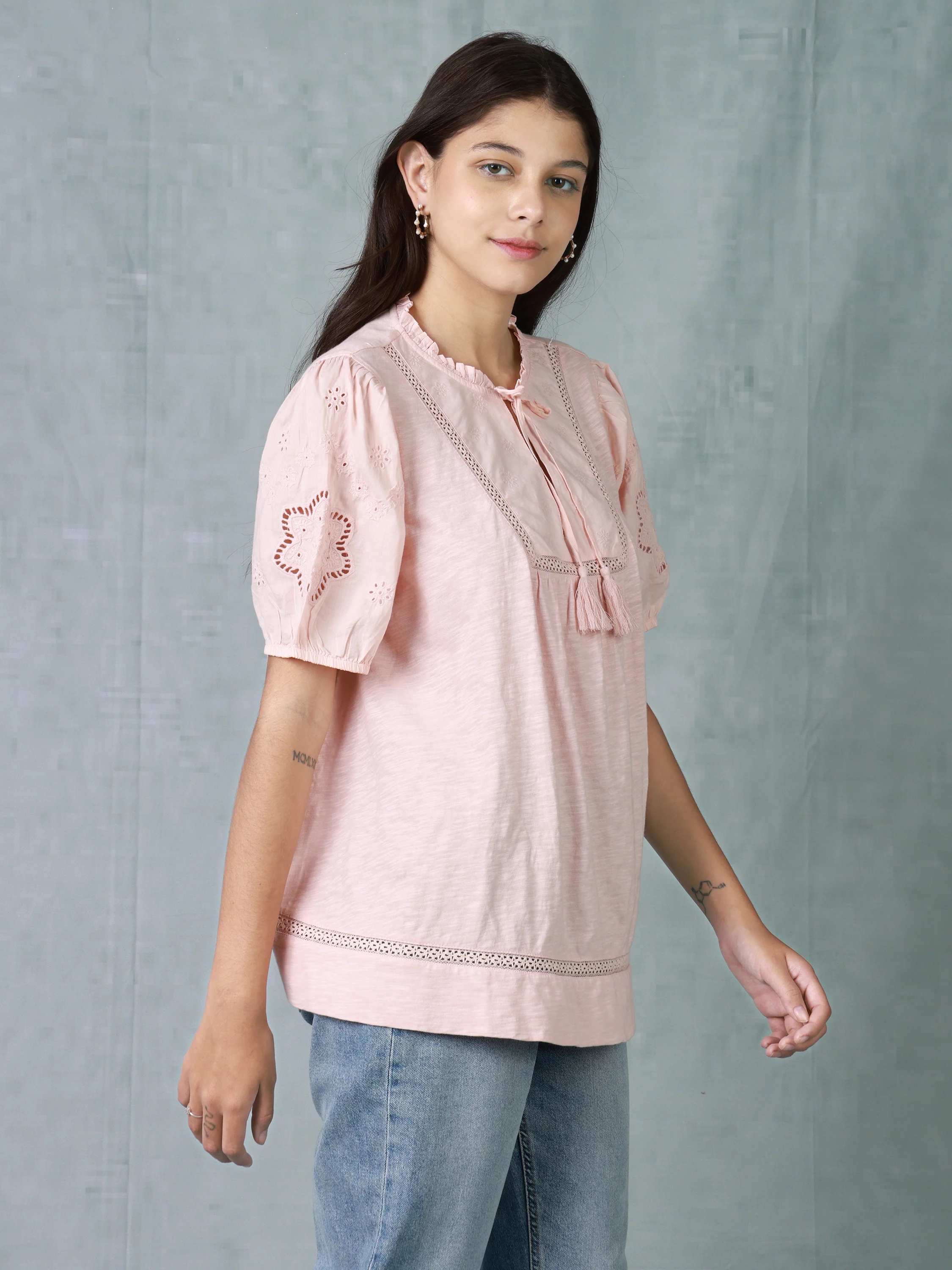 Women Peach Comfort fit top - Image 5