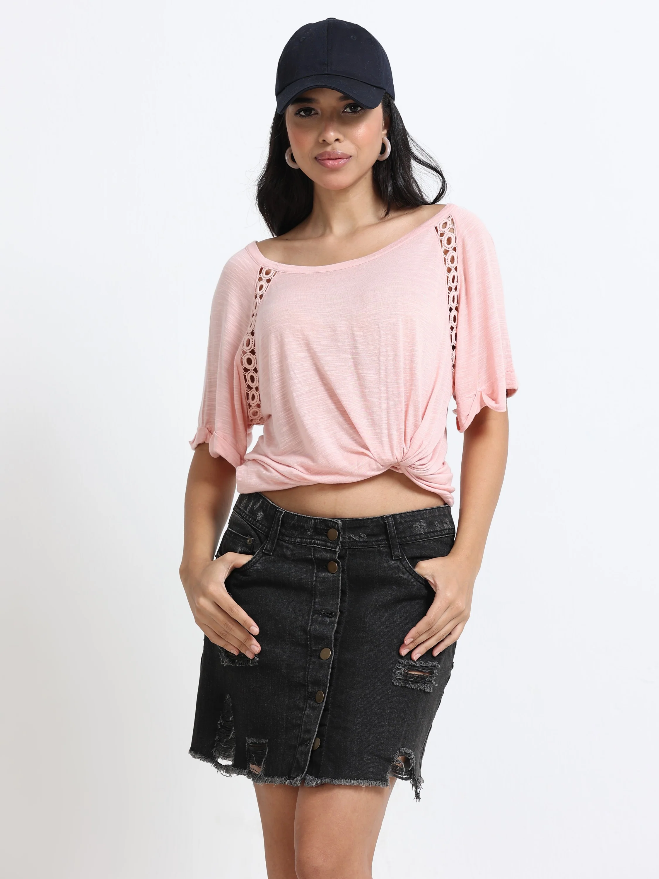 Women Peach Comfort Fit Top
