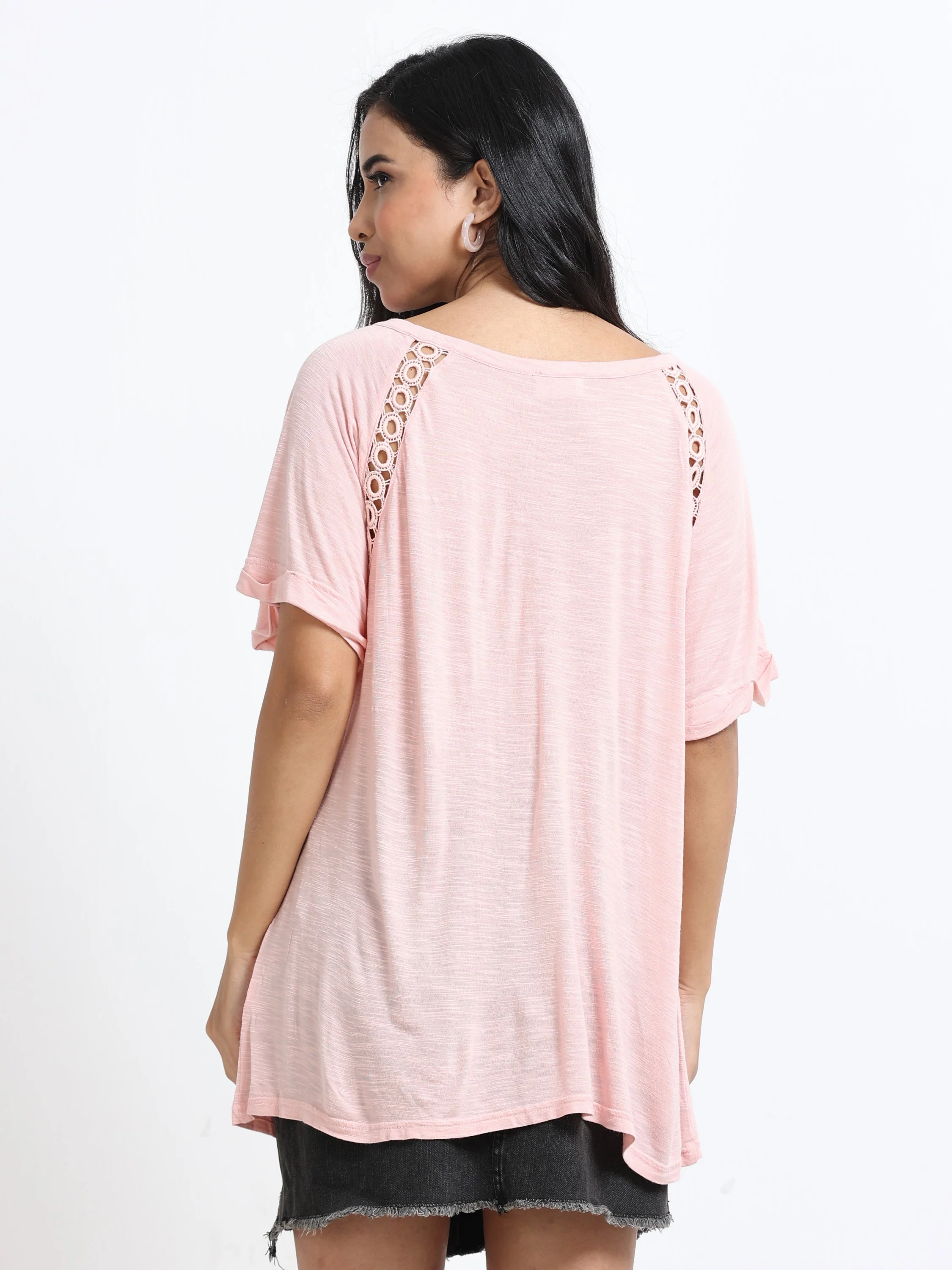 Women Peach Comfort Fit Top - Image 2