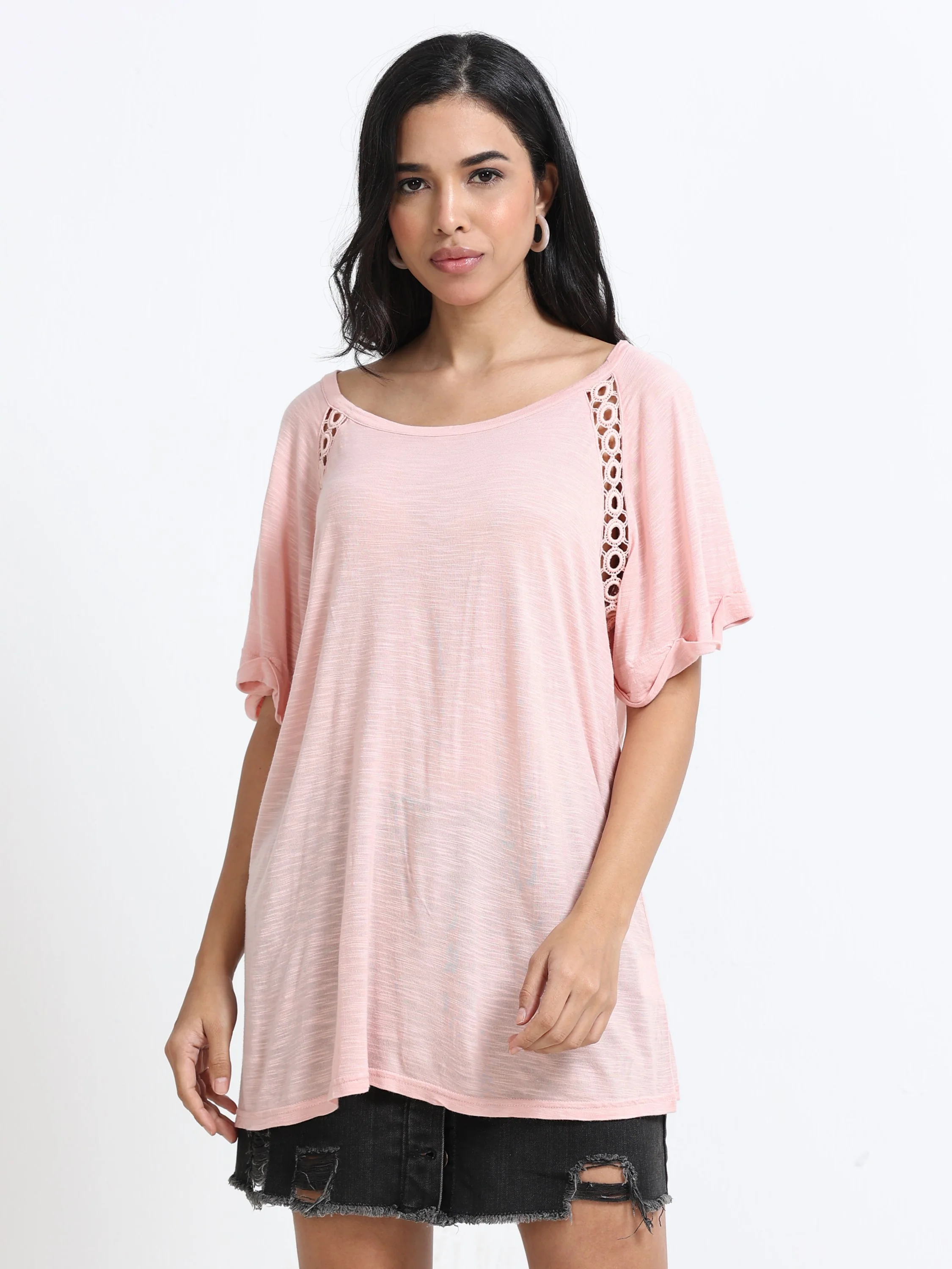 Women Peach Comfort Fit Top - Image 3