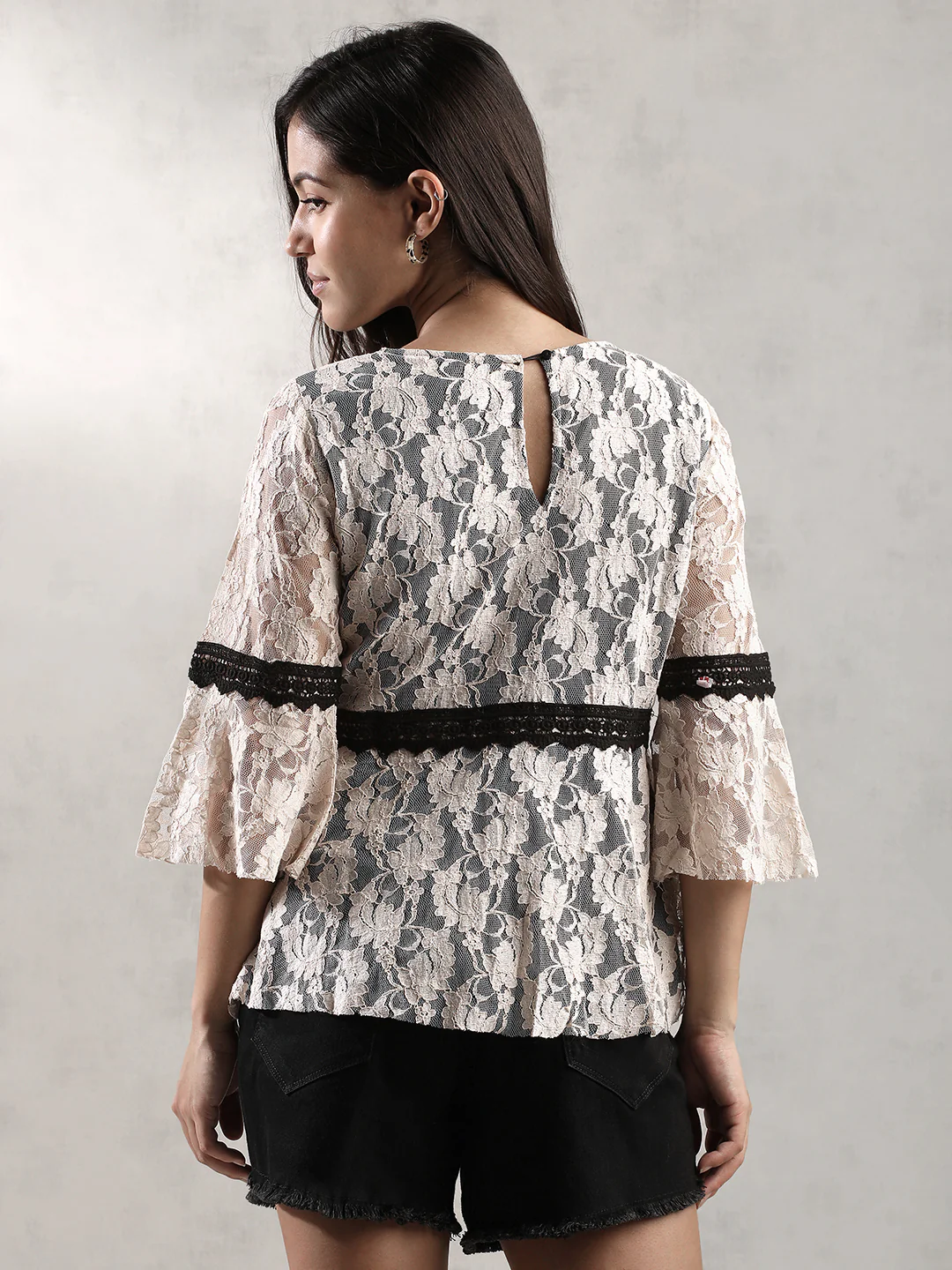 Women Peach Empire Line Top - Image 2