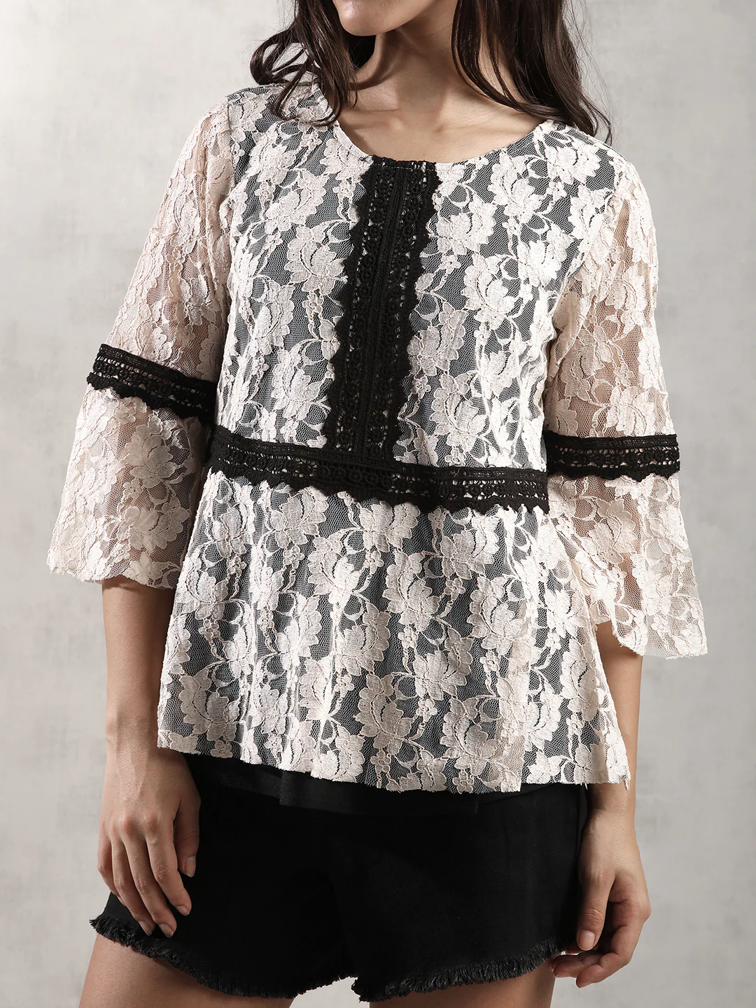 Women Peach Empire Line Top - Image 5