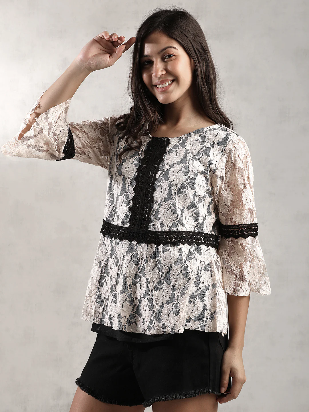 Women Peach Empire Line Top - Image 6