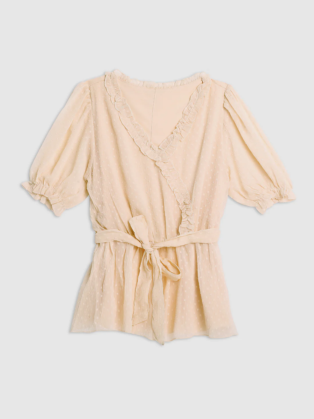 Women Peach Waist Belt Top - Image 7
