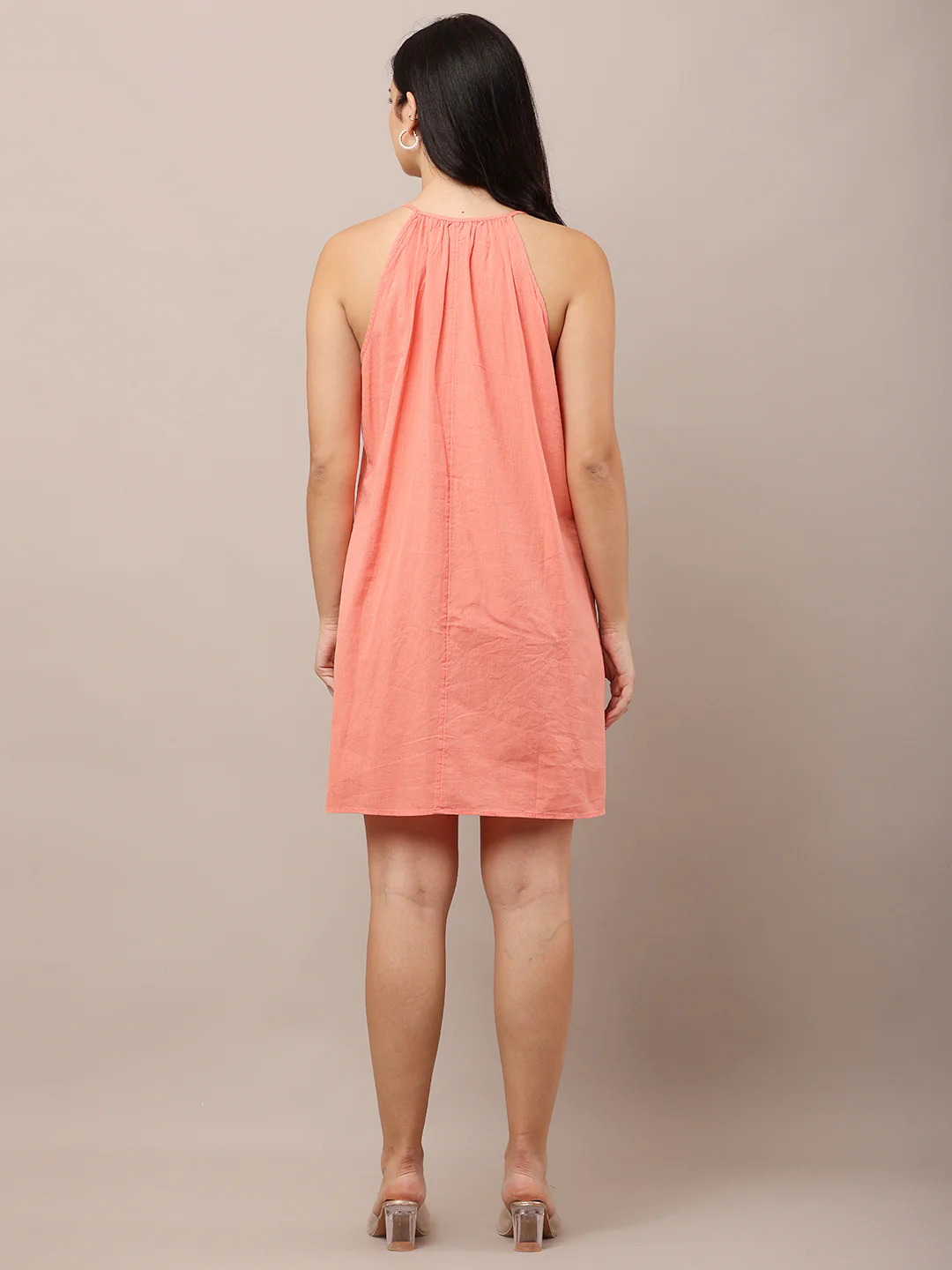 Women Pink A-Line Dress - Image 4