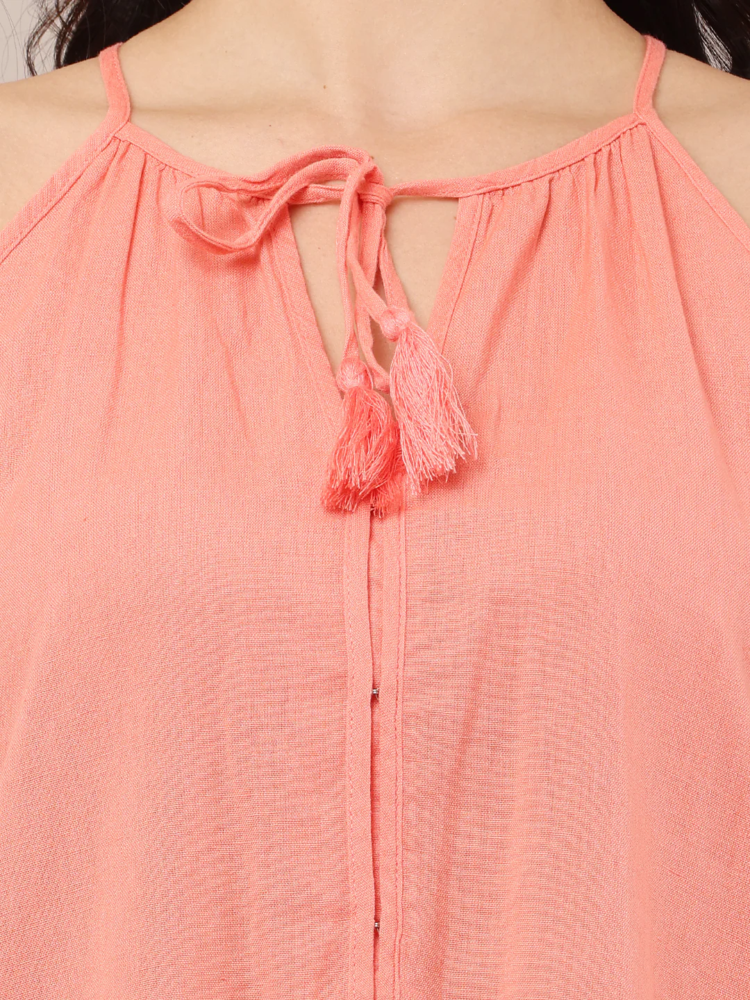 Women Pink A-Line Dress - Image 5
