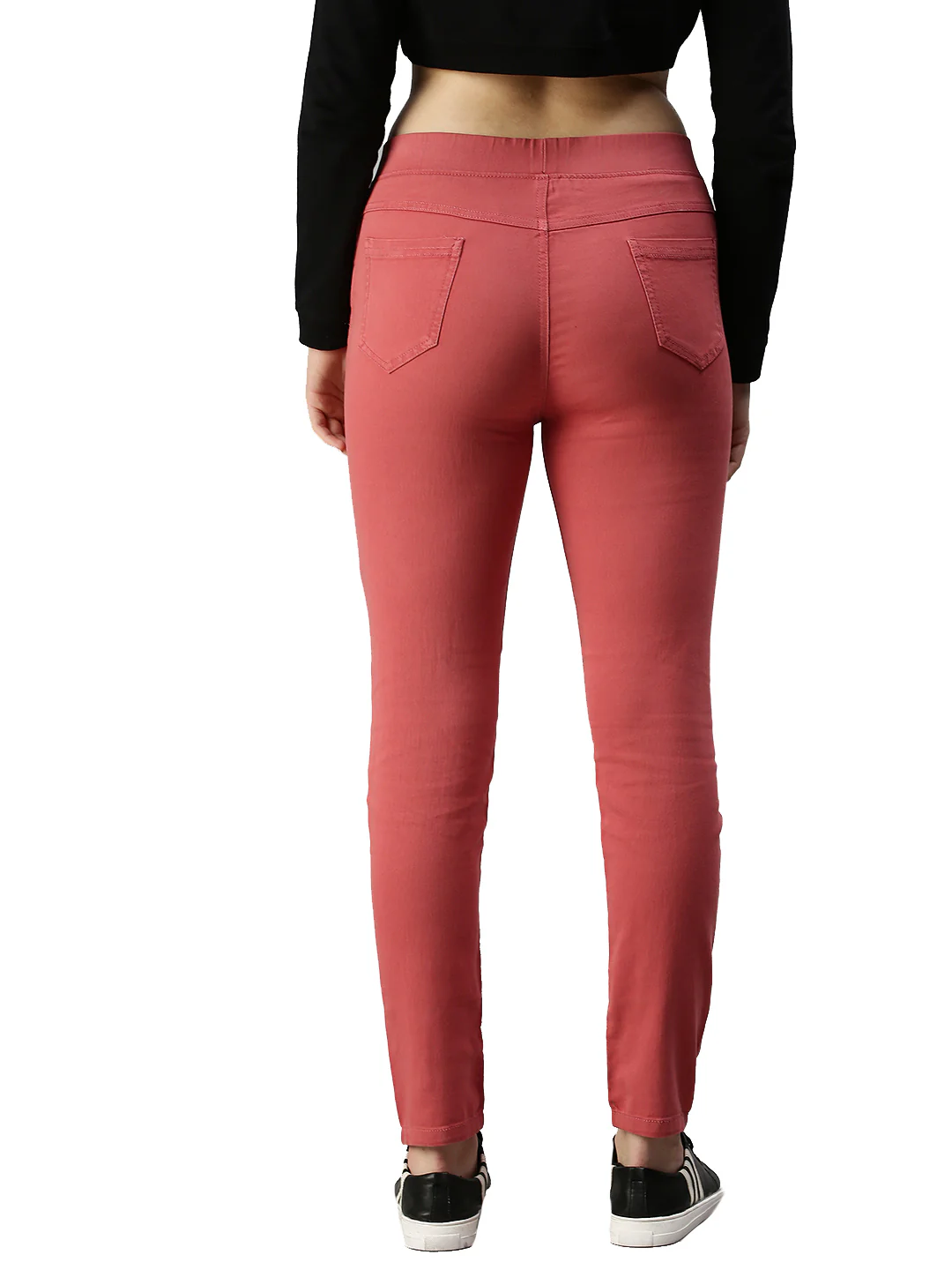 Women Pink Casual Legging - Image 3