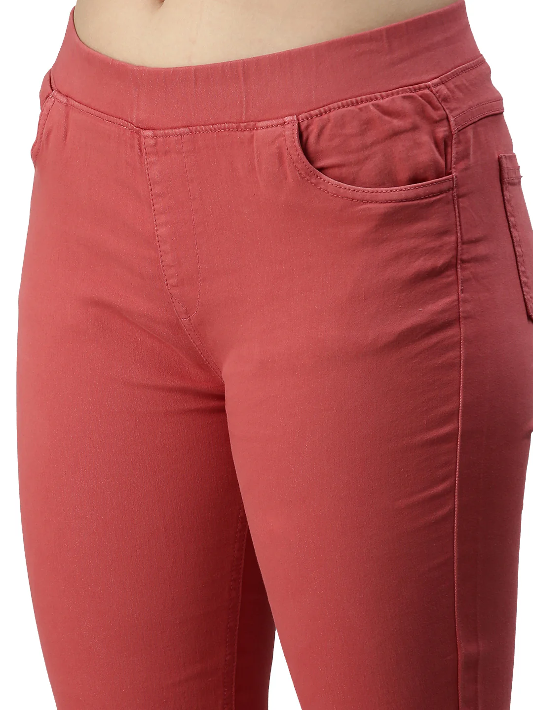Women Pink Casual Legging - Image 5