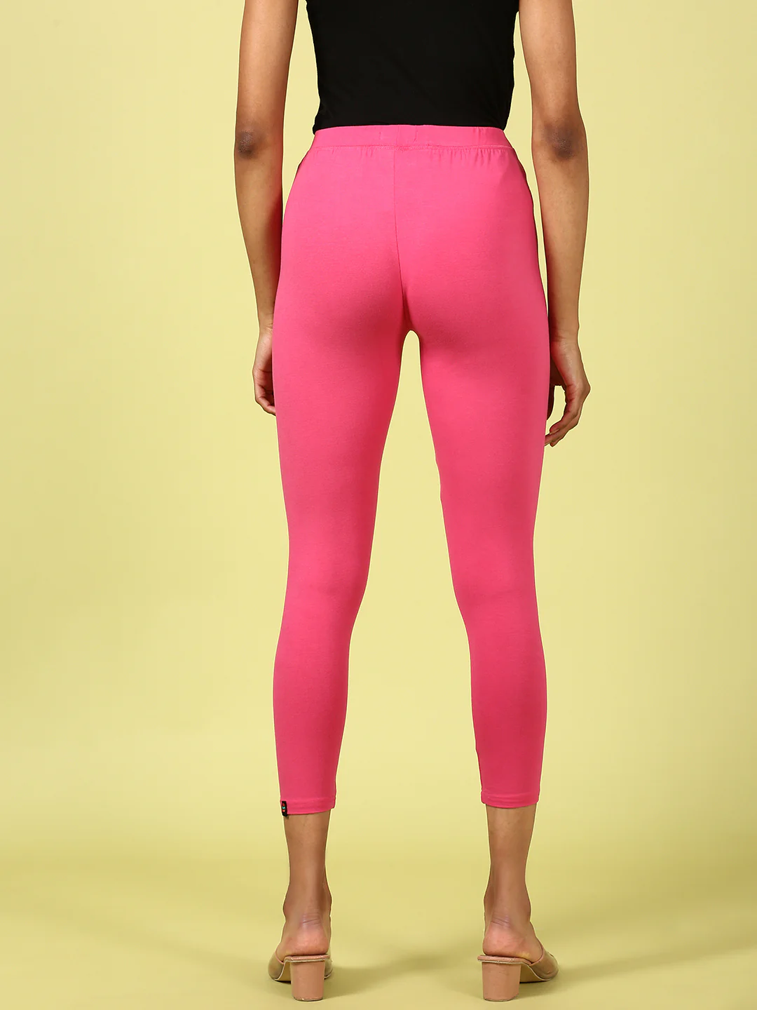 Women Pink Casual Leggings - Image 3