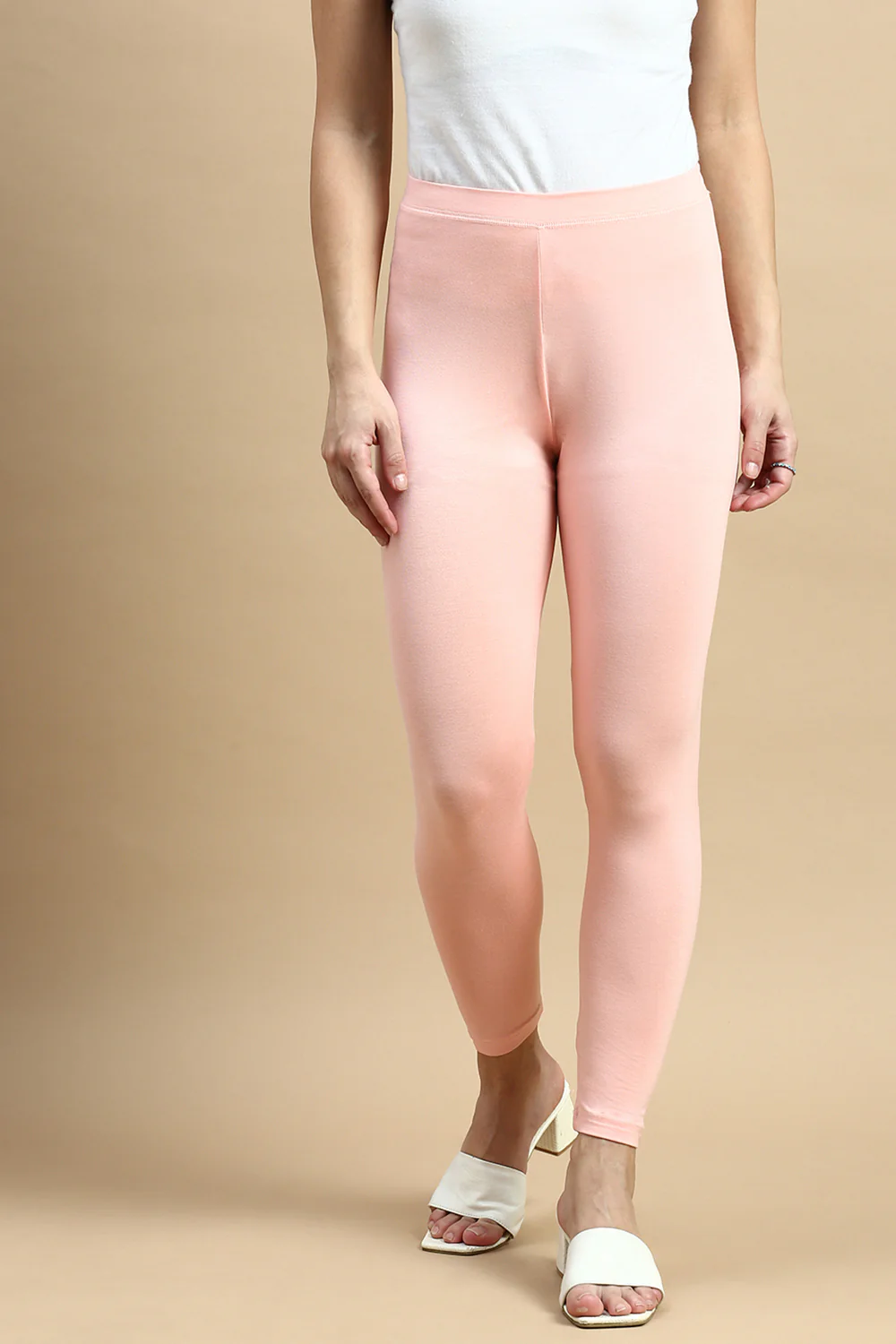 Women Pink Casual Leggings - Image 2