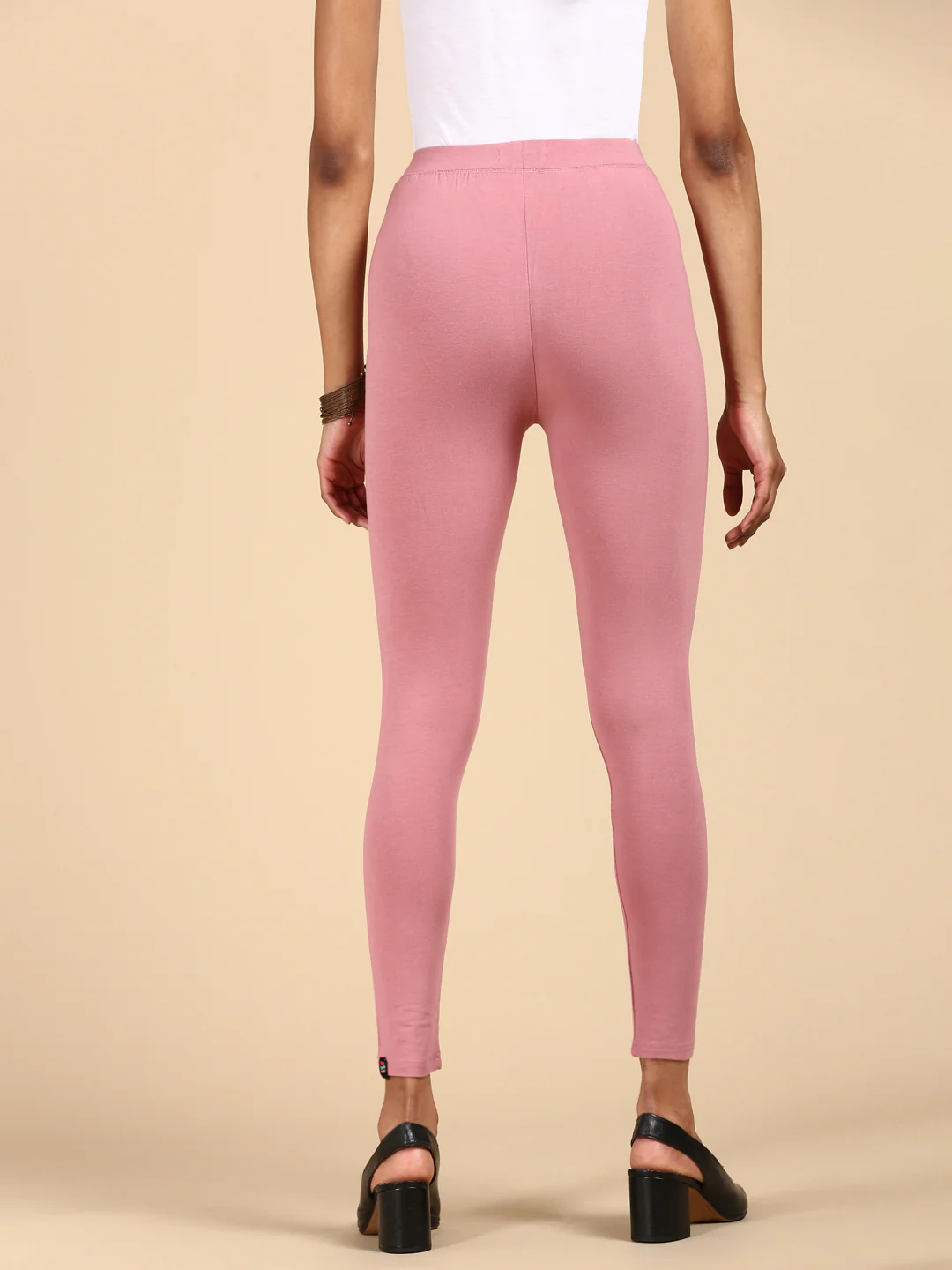 Women Pink Casual Leggings - Image 4