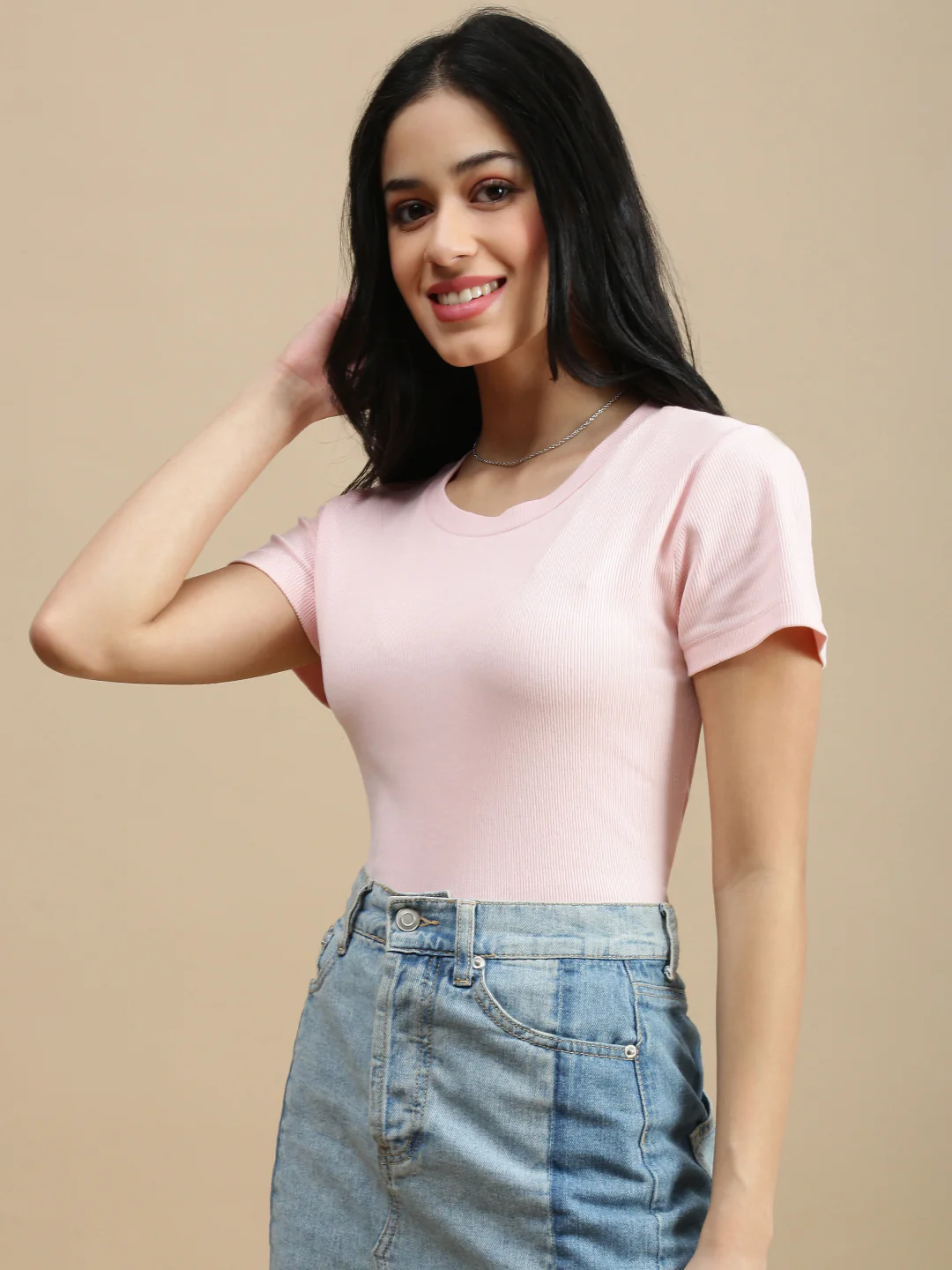 Women Pink Casual Top - Image 4