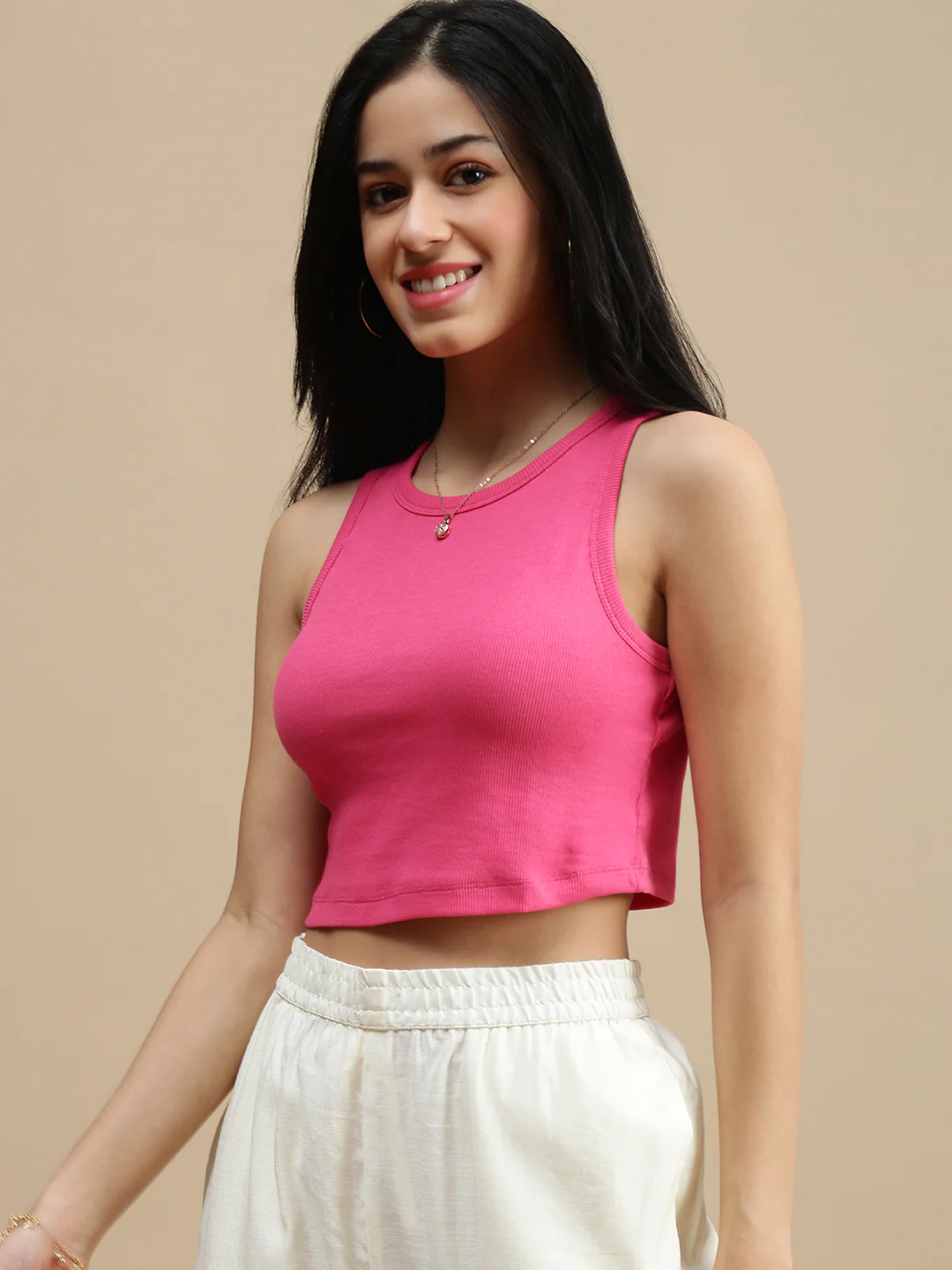 Women Pink Casual Top - Image 4