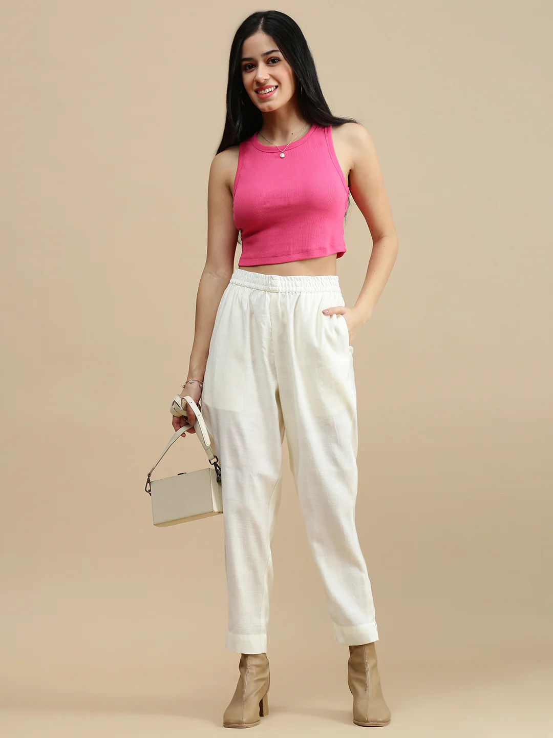 Women Pink Casual Top - Image 5