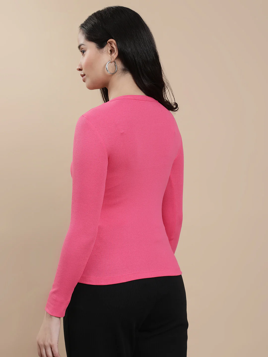 Women Pink Casual Top - Image 2