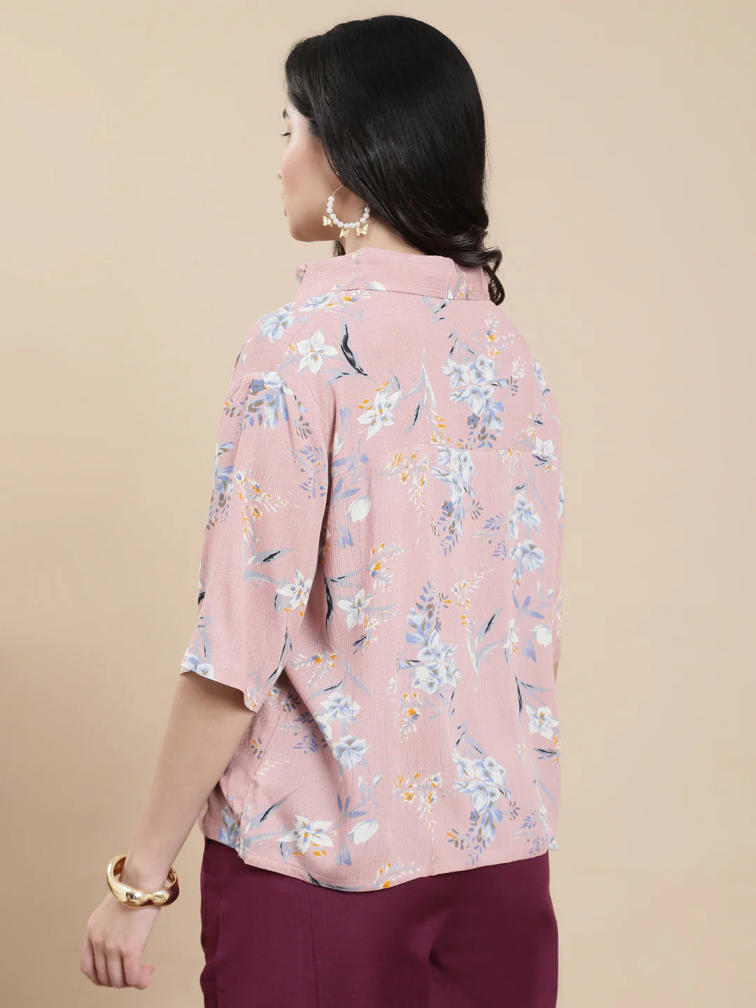 Women Pink Casual Top - Image 2