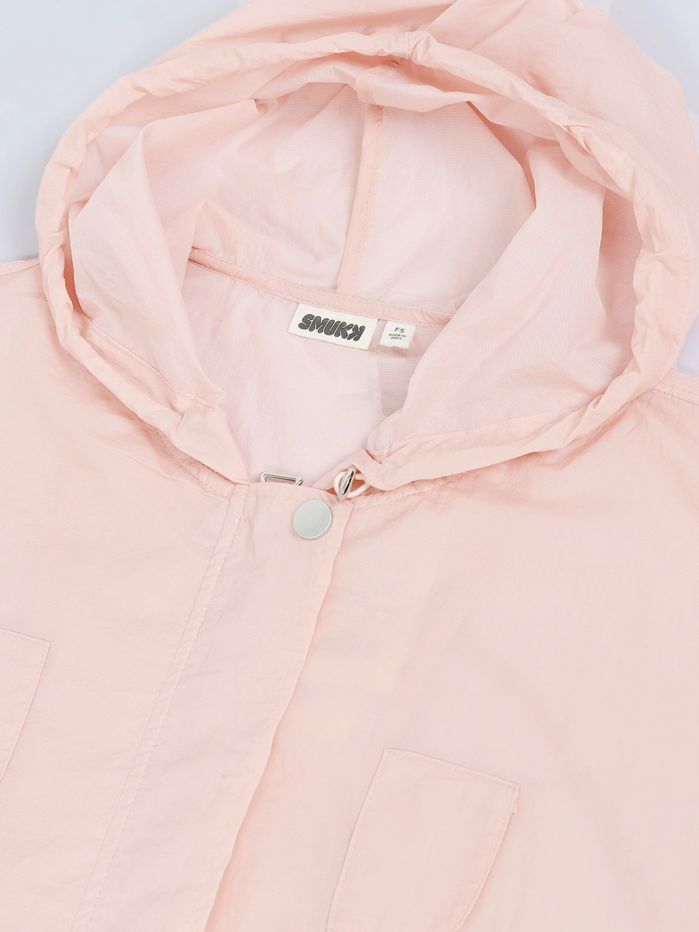 Women Pink Comfort Hooded Jacket - Image 4
