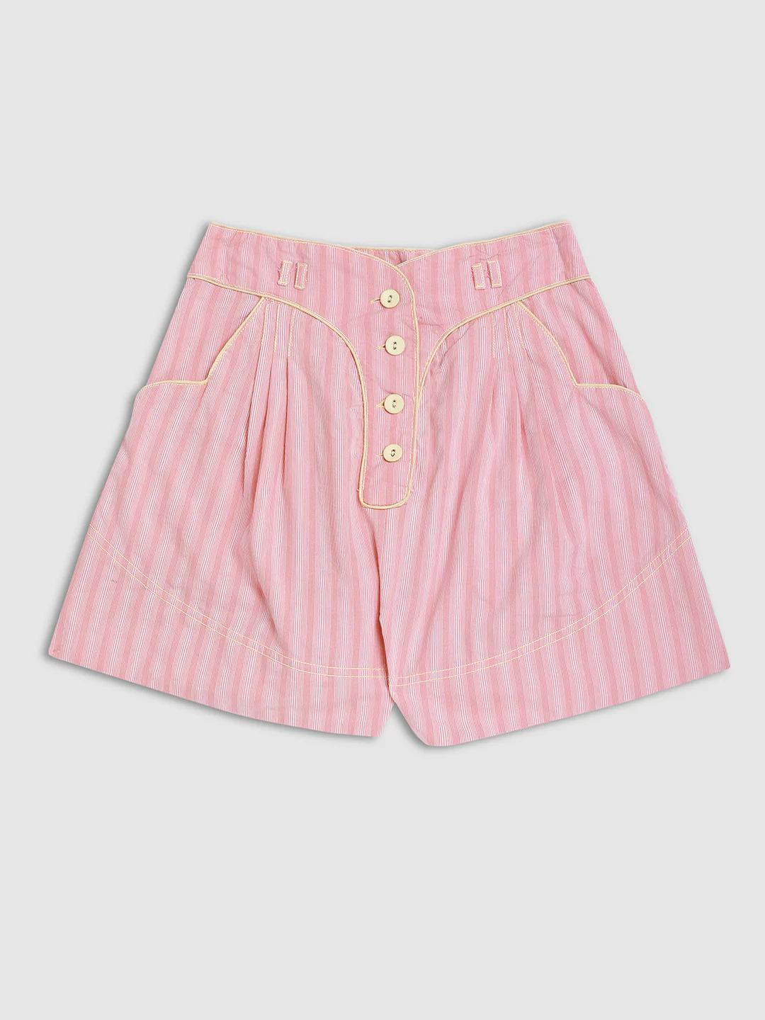Women Pink Comfort Fit Travel Shorts - Image 7