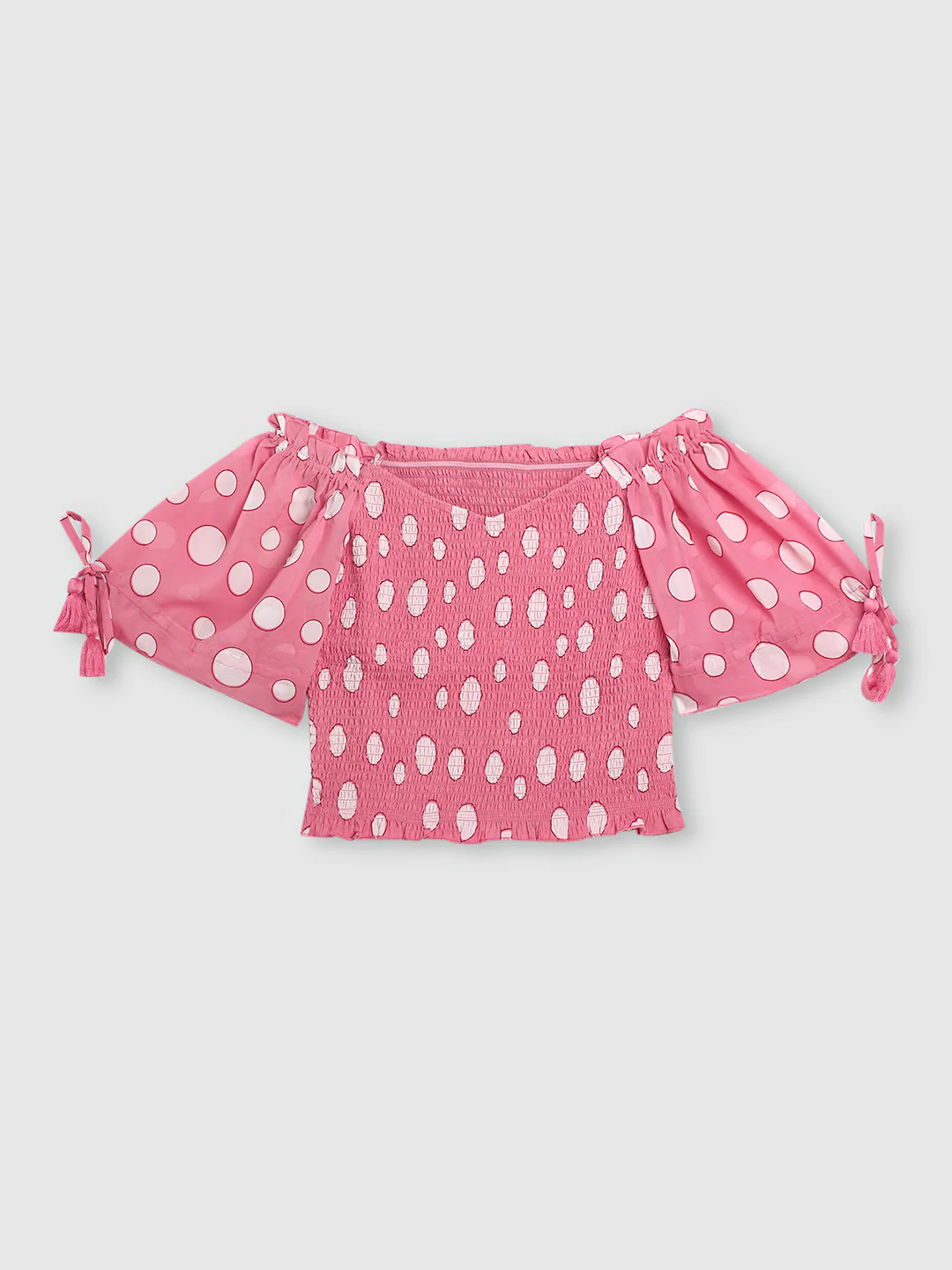 Women Pink Fitted  Crop Top - Image 7