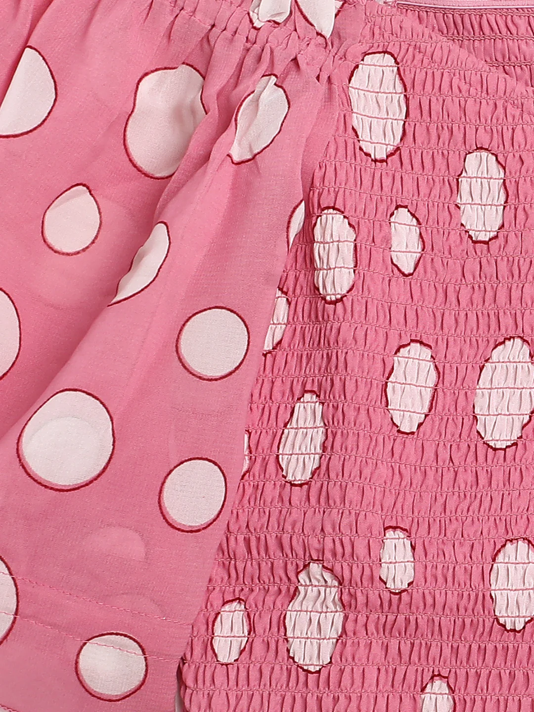 Women Pink Fitted  Crop Top - Image 8