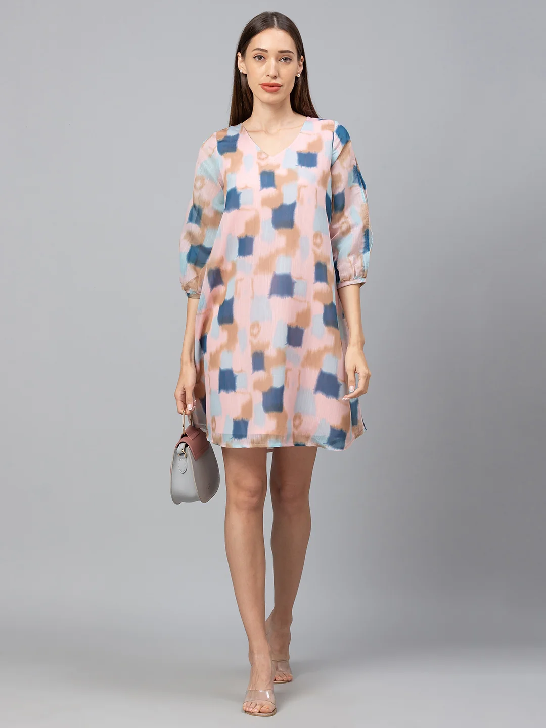 Women Abstract Printed Dress - Image 2