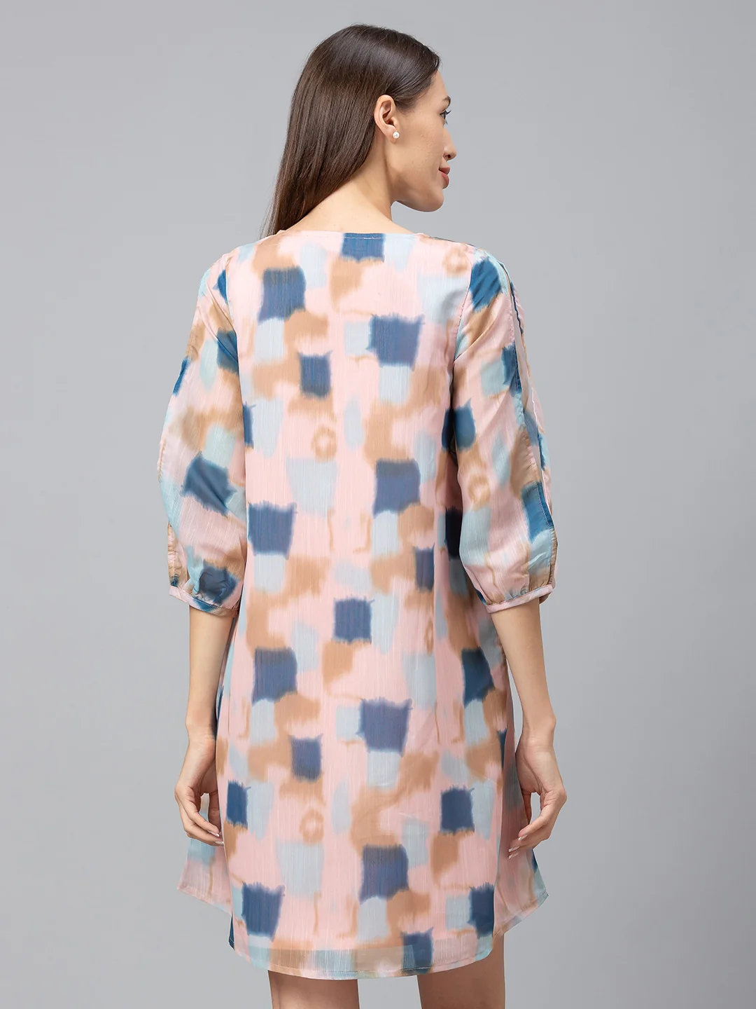 Women Abstract Printed Dress - Image 3
