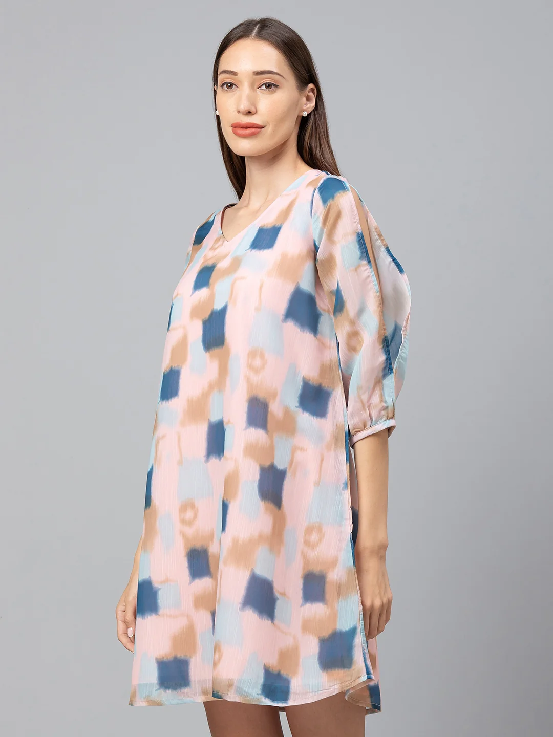 Women Abstract Printed Dress - Image 6
