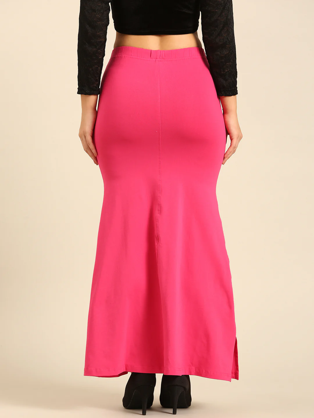 Women Pink Saree Shapewear - Image 2