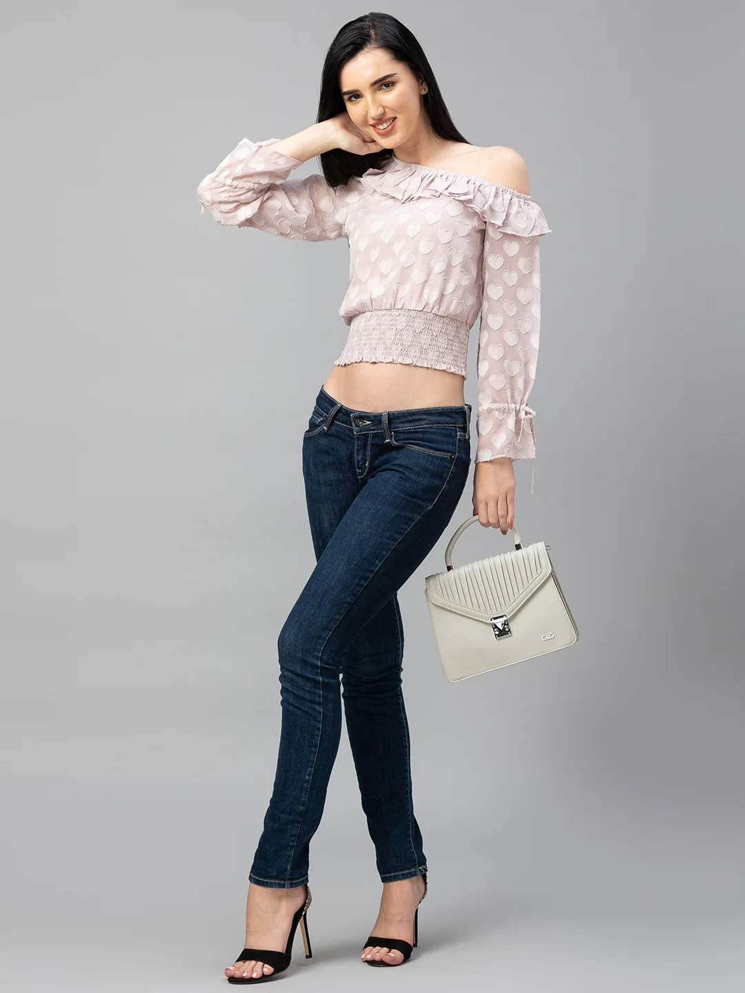 Women Self Design Crop Top - Image 5