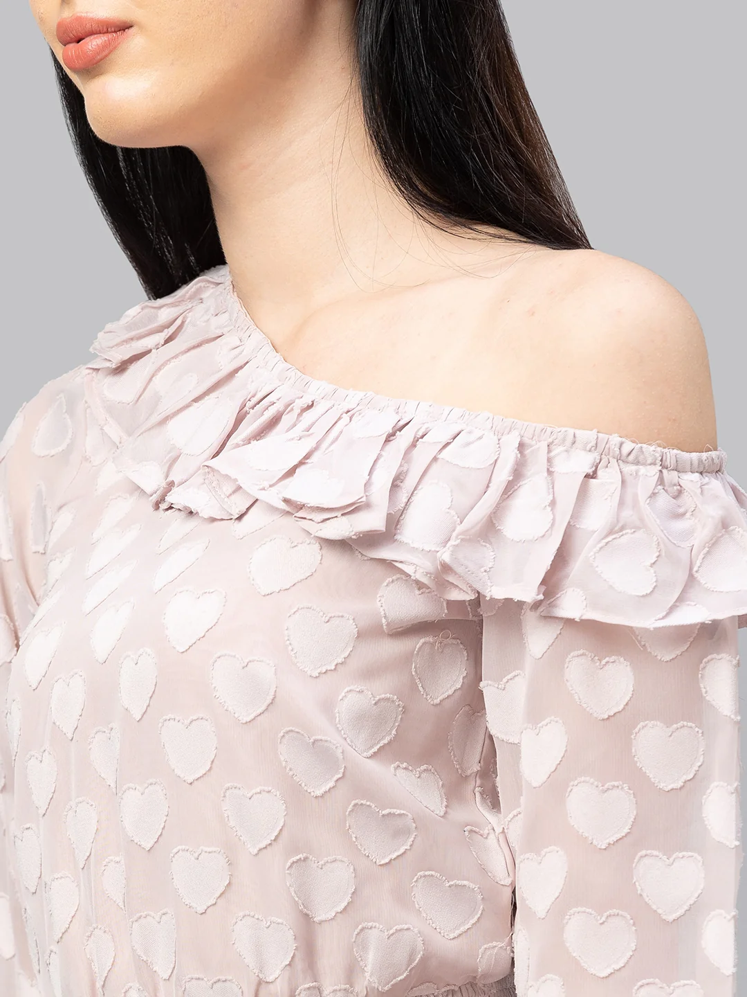 Women Self Design Crop Top - Image 6