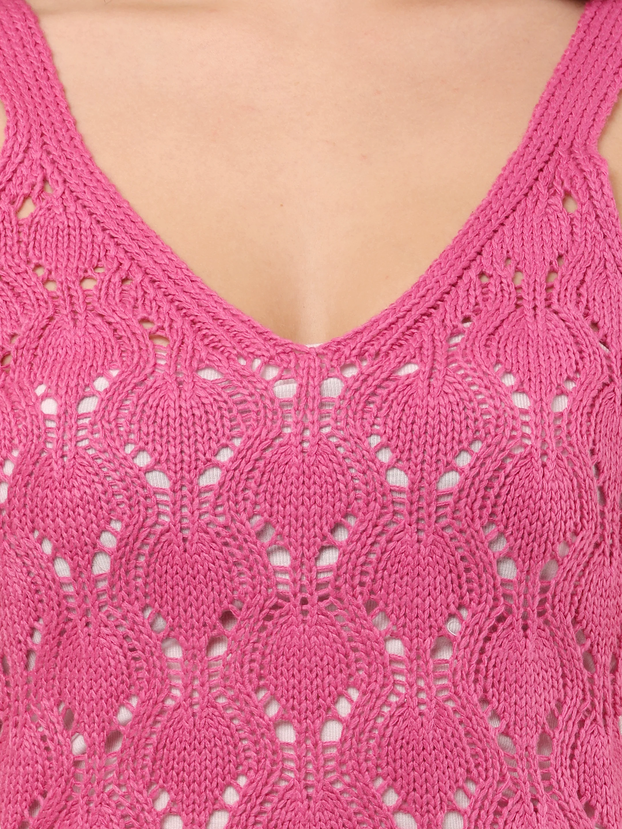 Women Pink Sleeveless Bodycon Dress - Image 5