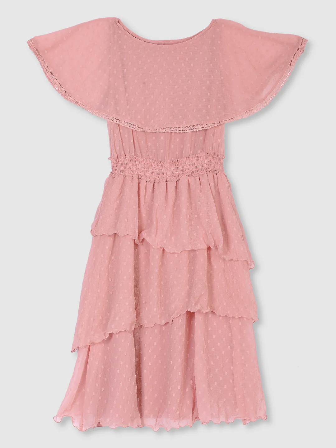 Women Pink Textured Dress - Image 8