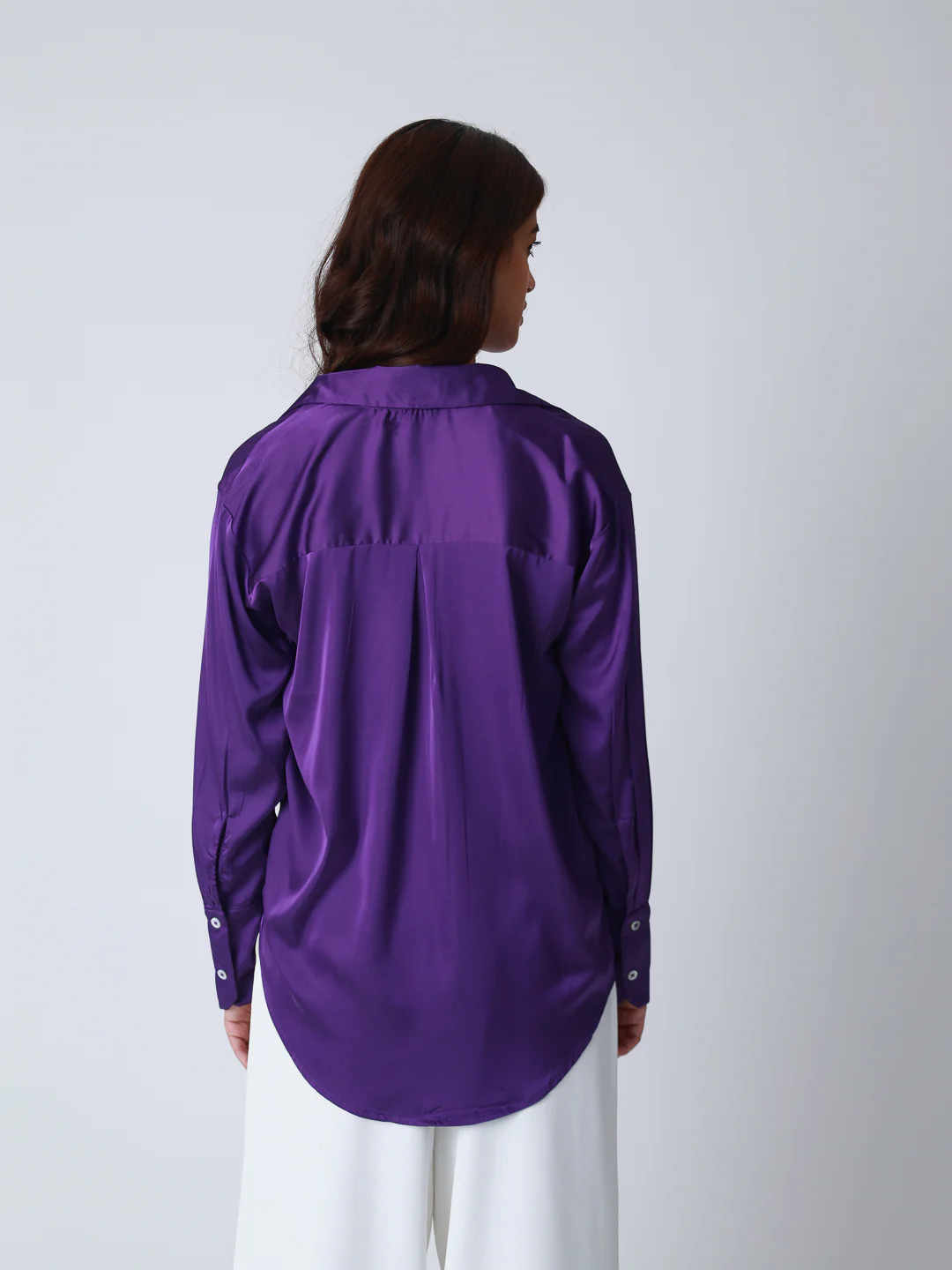 Women Premium Satin Party Wear Shirt - Image 4