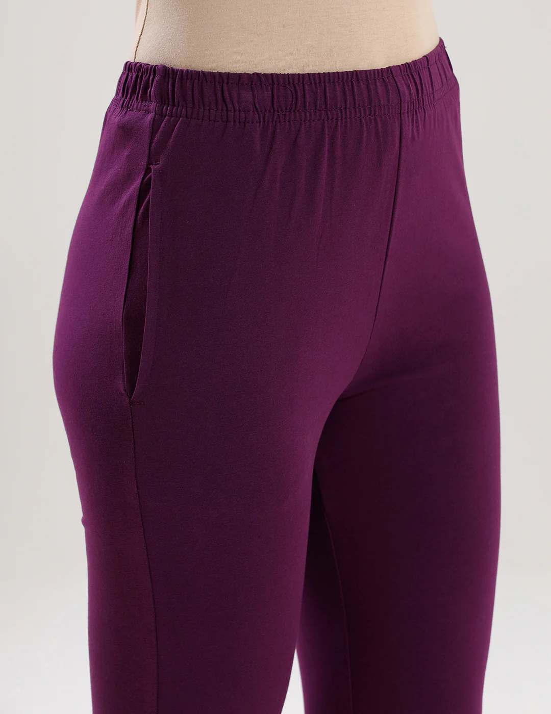 Women Purple Casual Pants - Image 4