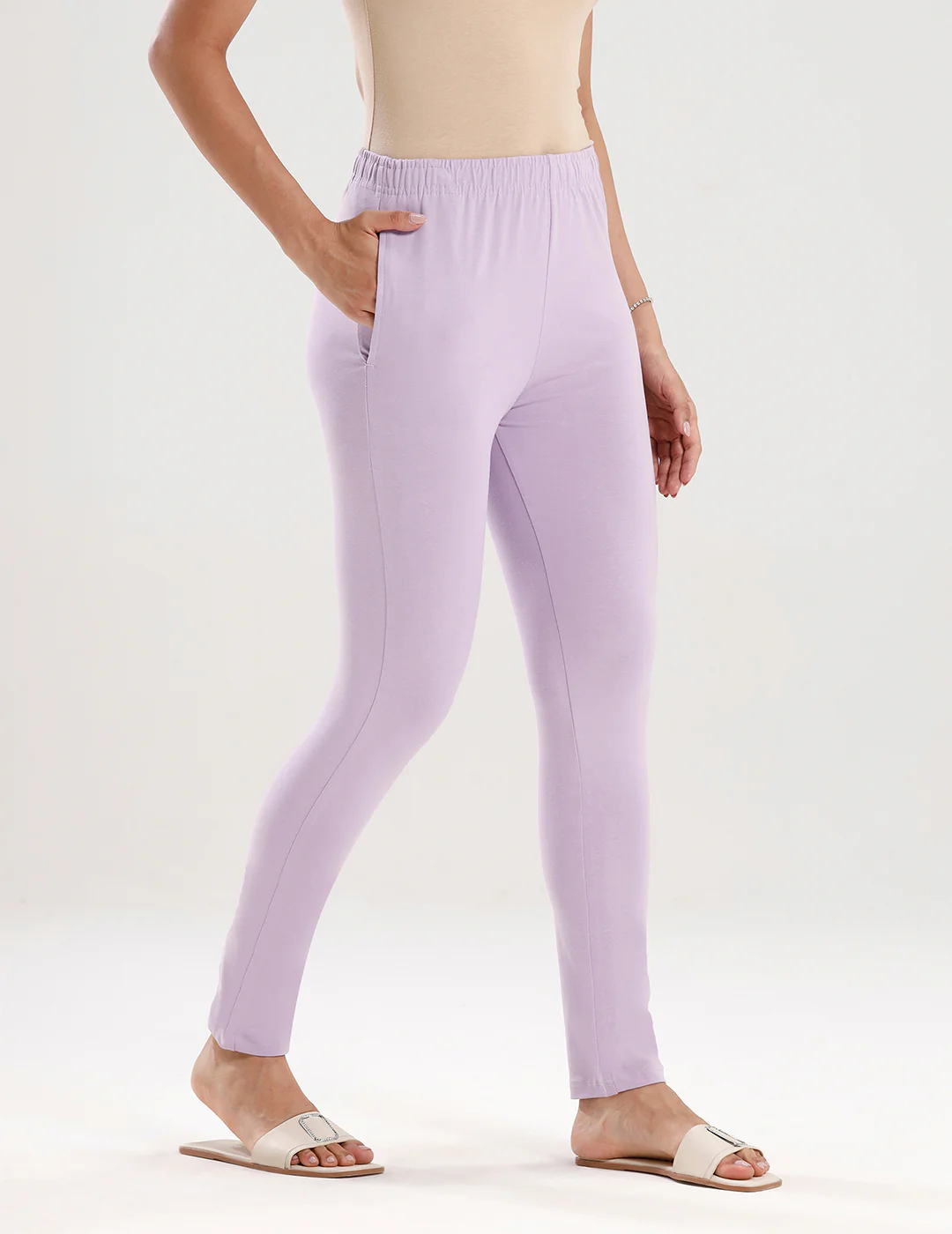 Women Purple Casual Pants - Image 3