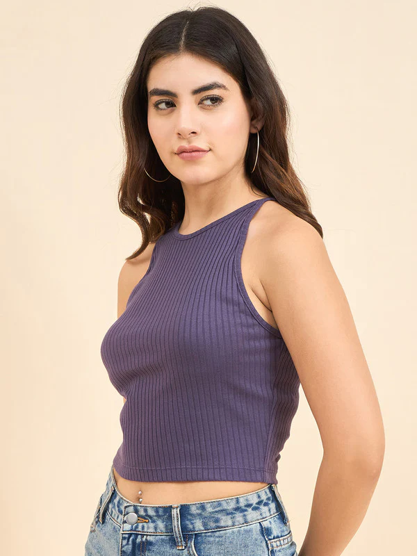 Women Purple Odor-Free Tank Top - Image 4
