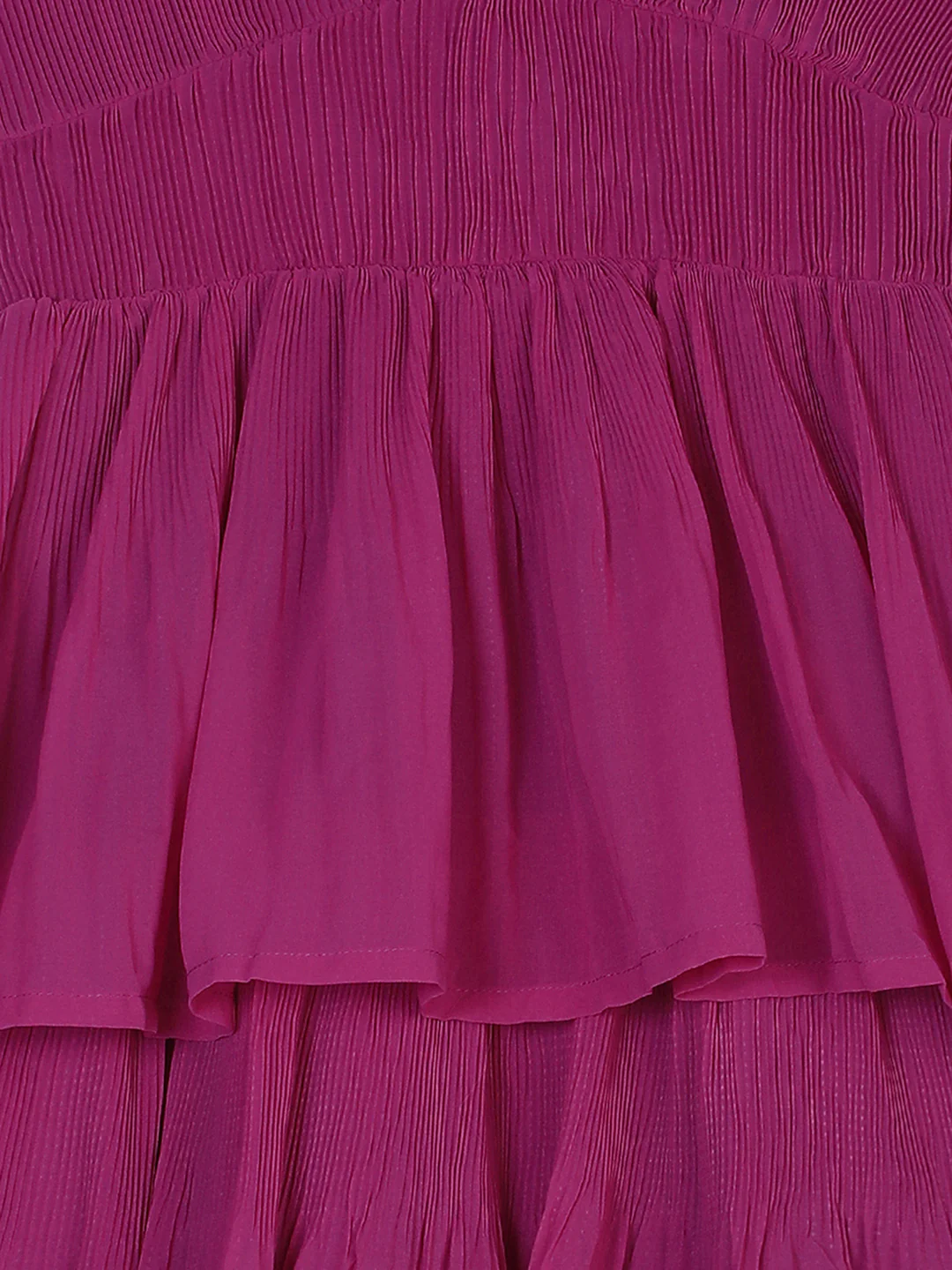 Women Purple Layered Knee Lenth Dress - Image 7